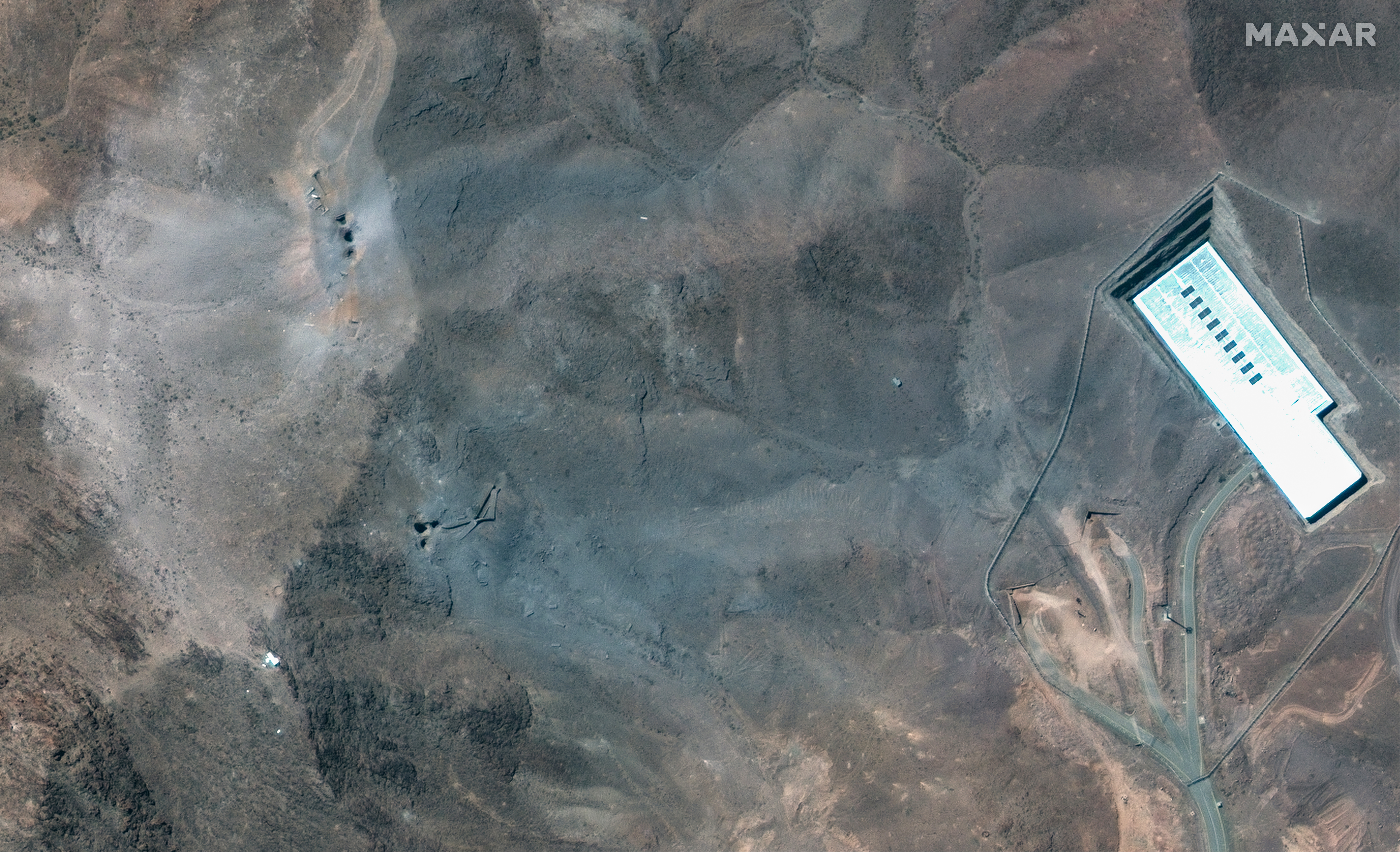 Satellite image of Iran's Fordo uranium enrichment facility