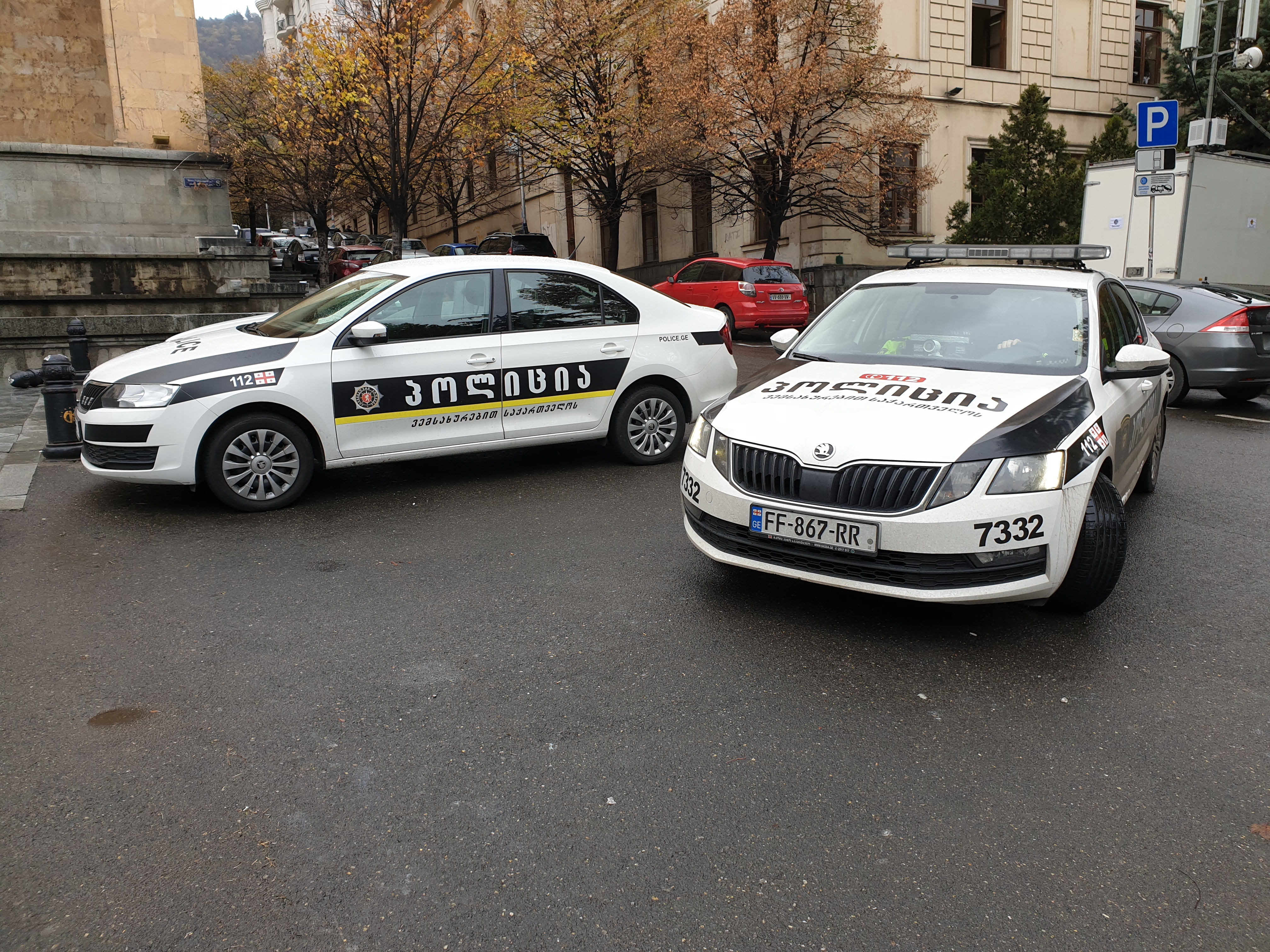 Tbilisi,,Georgia.,November,22,,2019.,Georgian,Police,Patrol,Cars,Parked