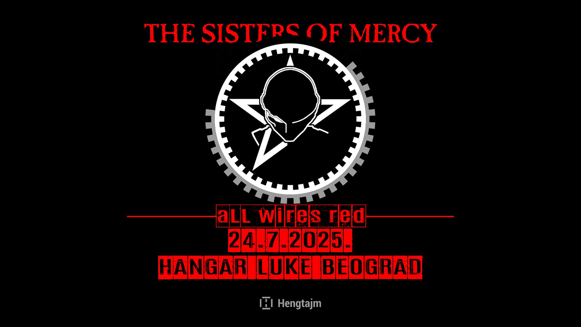 The Sisters of mercy, All wires red, koncert, Hangar luke Beograd Foto: Hengtajm/Promo