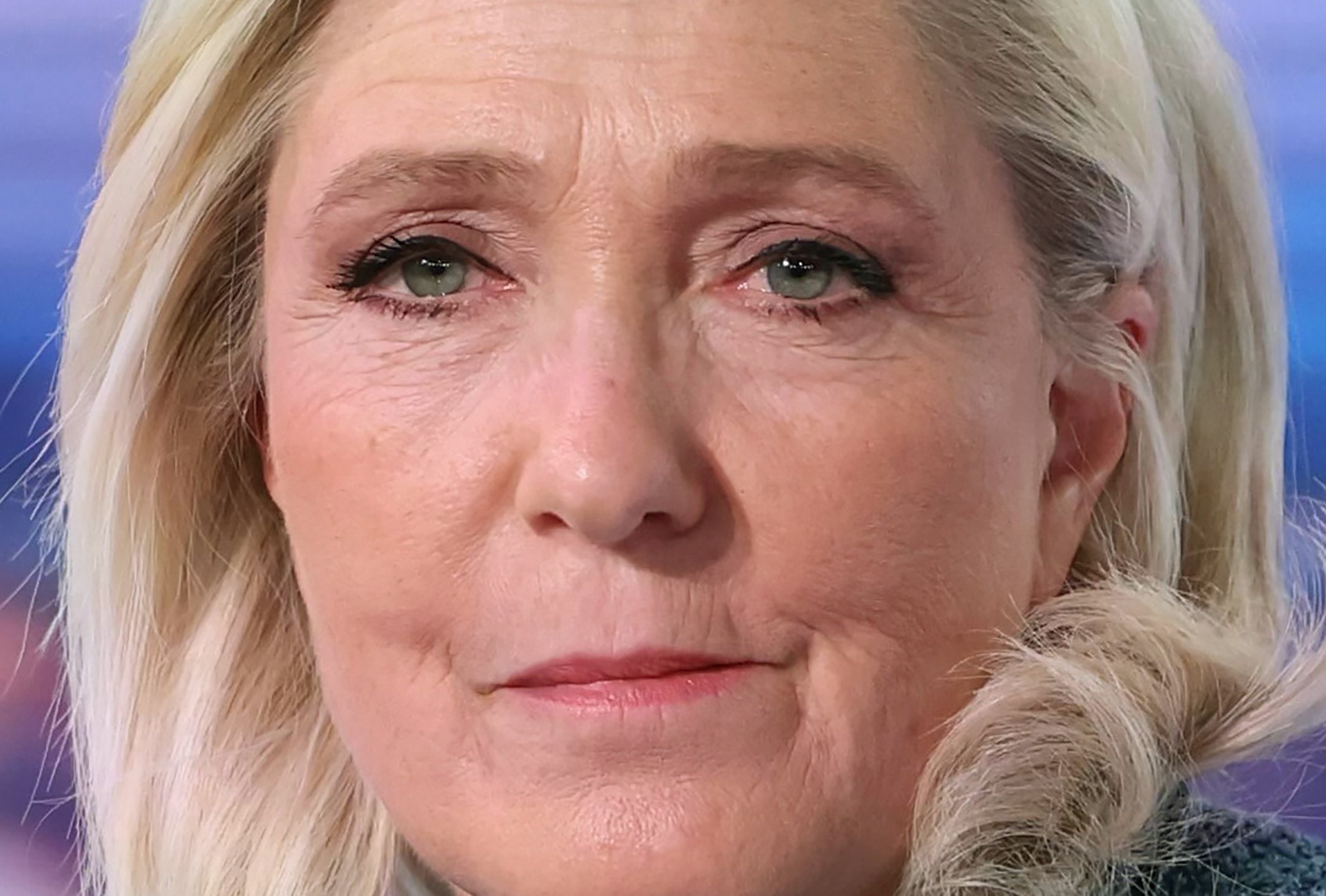 French far right leader Marine Le Pen in TF1 evening news after conviction