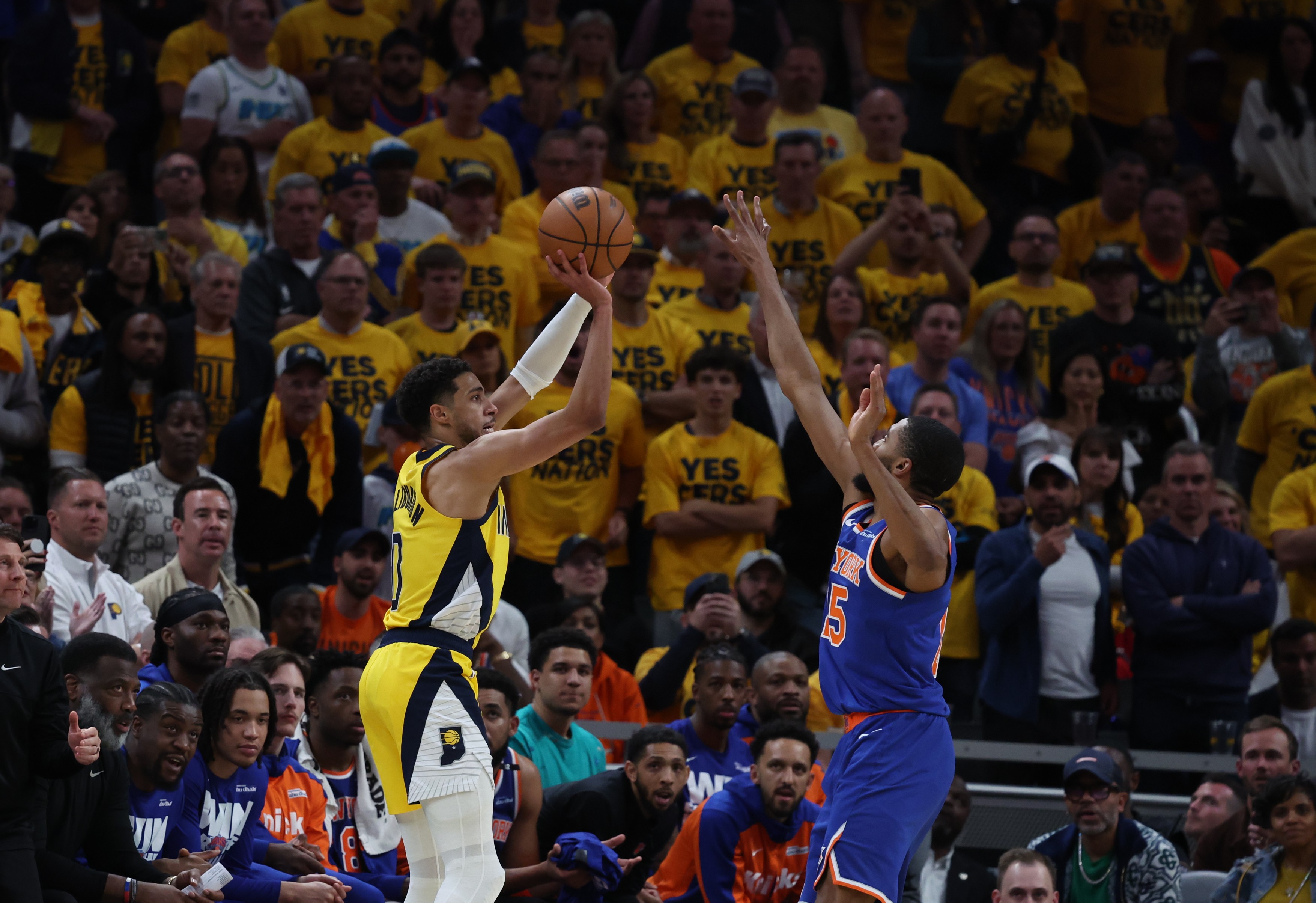 NBA: Playoffs-New York Knicks at Indiana Pacers