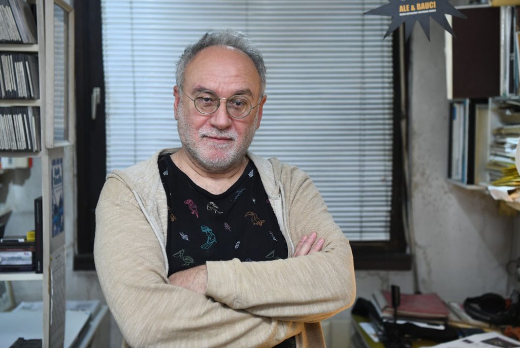 Beograd, 12.01.2021. Rastko Ćirić, profesor Fakulteta primenjenih umetnosti u Beogradu za predmete Ilustracija i Animacija, ilustrator Foto: Goran Srdanov/Nova.rs