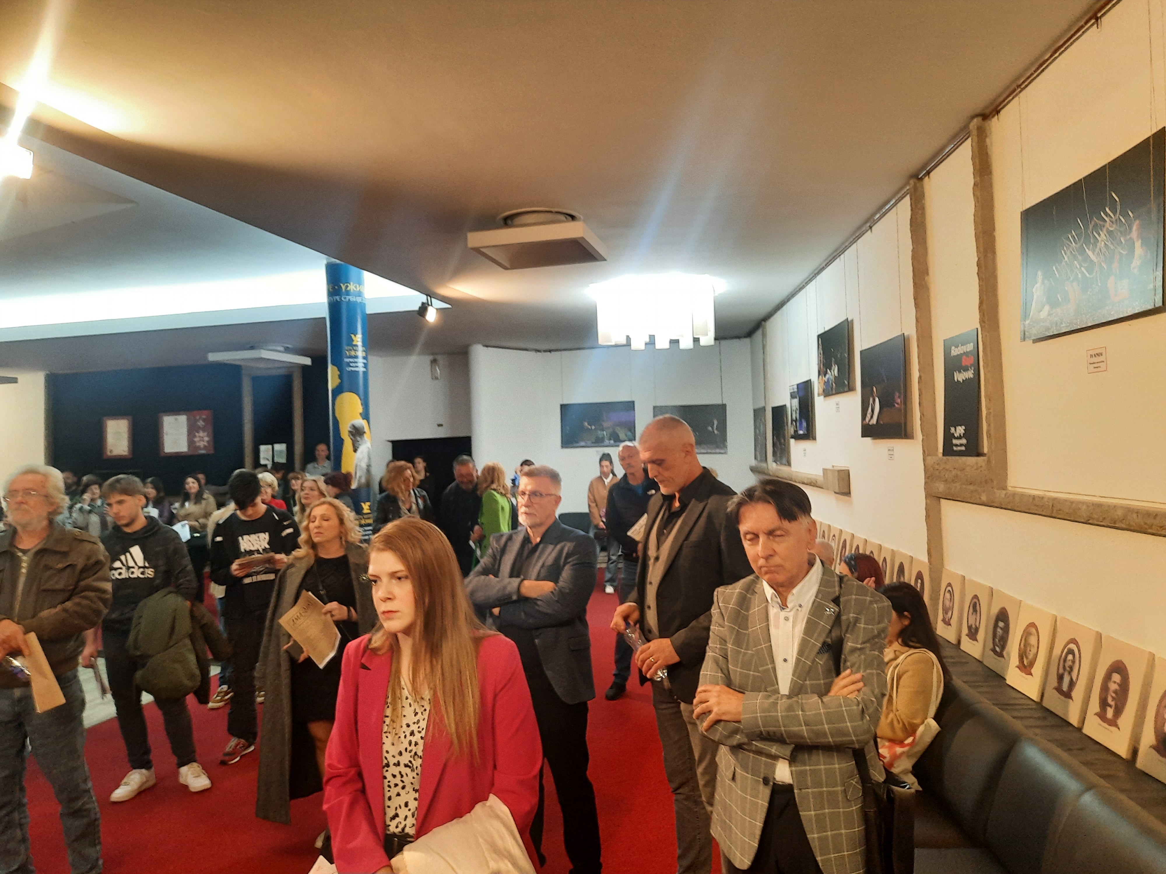 Užice, Festival Joakim Vujić, hol Narodnog pozorišta, izložba portreta Rodonačelnici srpskog teatra, izložba bez postavke Foto: Slavica Panić/Nova.rs
