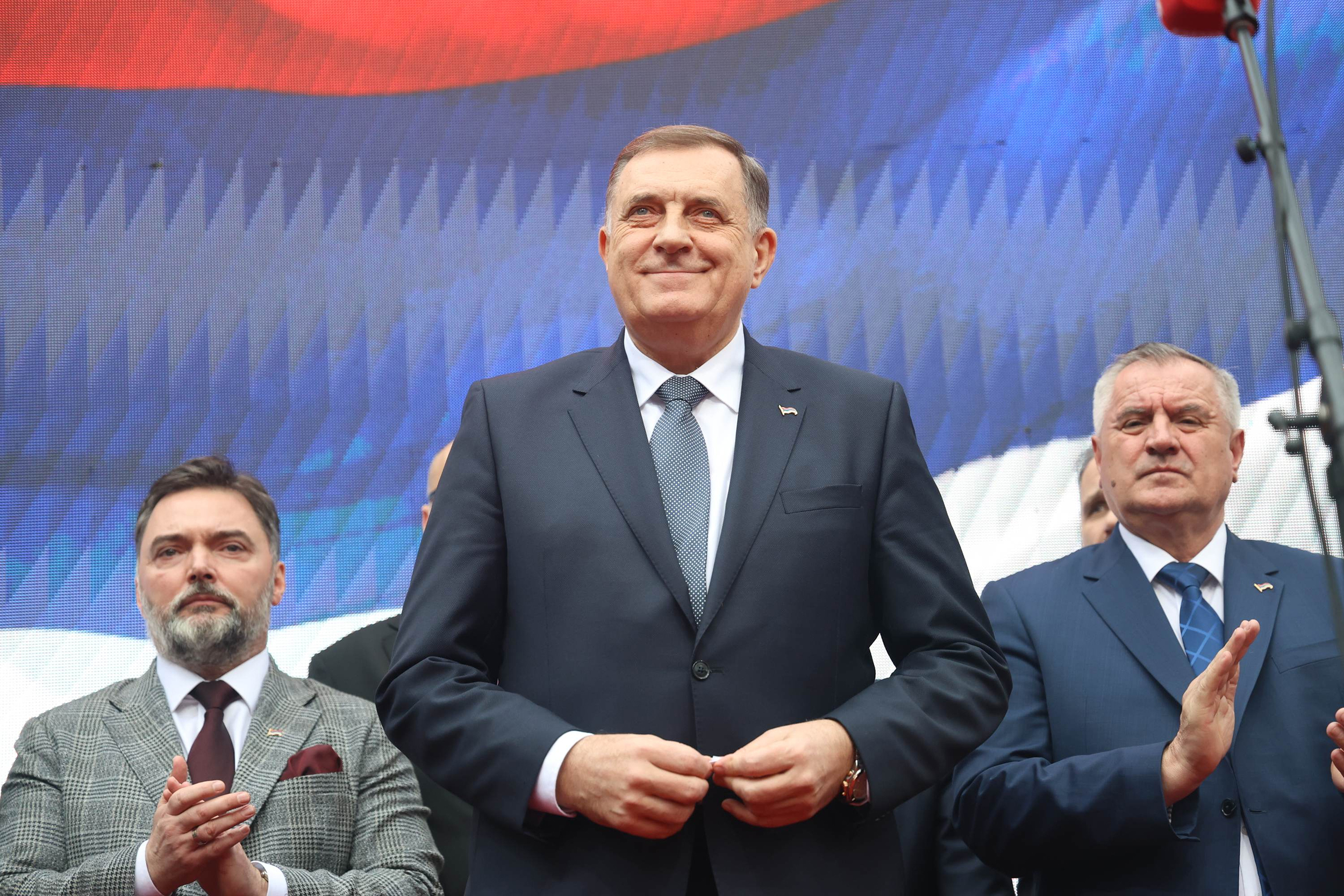 A meeting in support of the President of the Republika Srpska Milorad Dodik on the occasion of the pronouncement of the first-instance verdict of the Court of Bosnia and Herzegovina in the criminal case of Milorad Dodik and others.Skup podrske predsedni