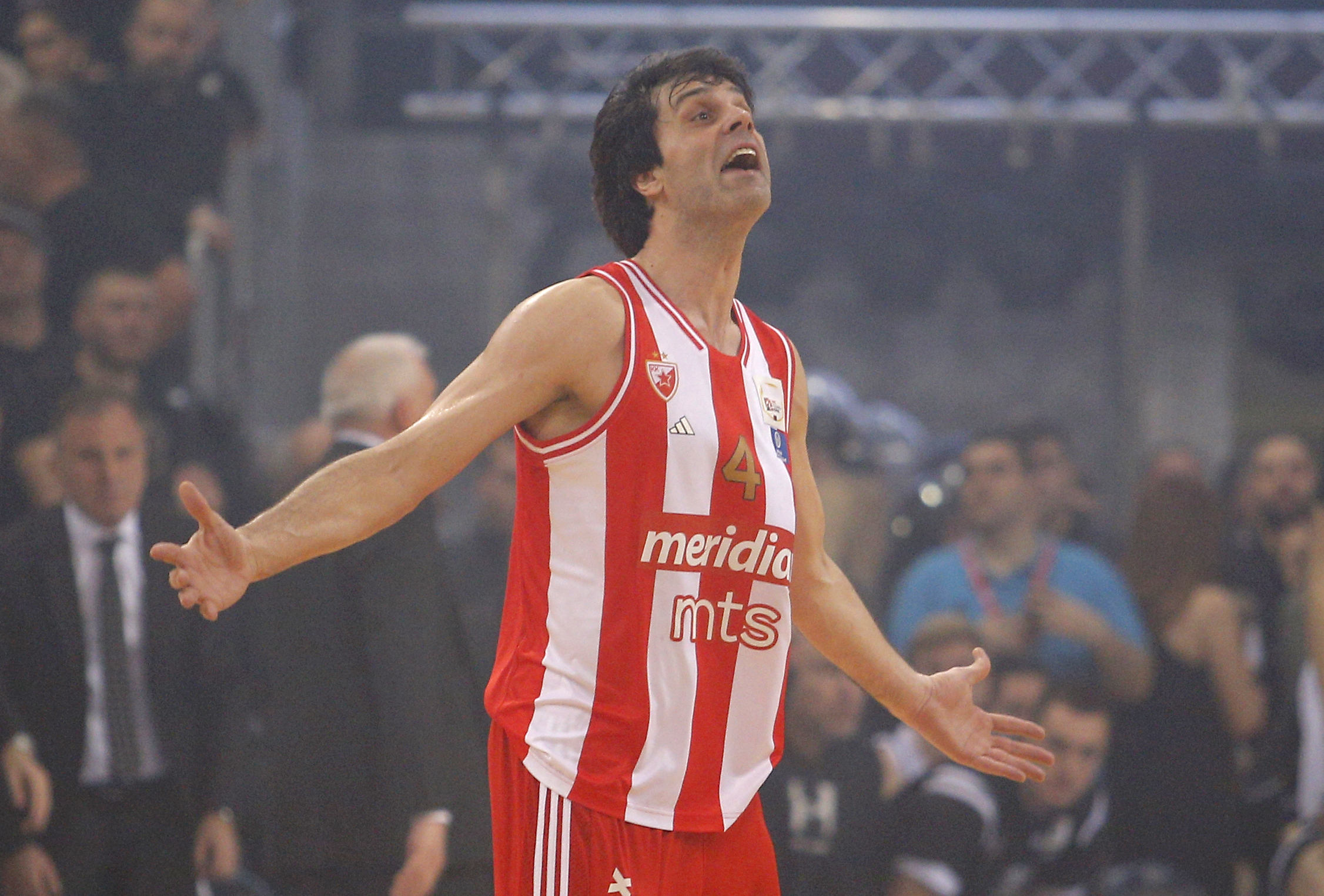 Milos Teodosic  Crvena Zvezda - Partizan Finale Kup Radivoja Koraca, KRK  17.2.2024. (credit image &amp; photo: Pedja Milosavljevic / STARSPORT)