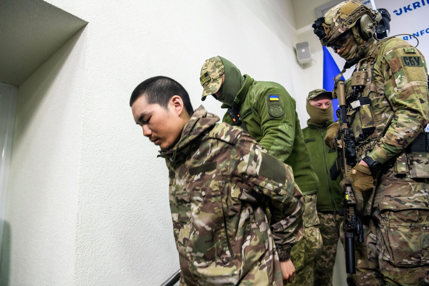 Chinese Citizens Zhang Renbo And Wang Guangjun, Who Participated In The War Against Ukraine On The Side Of Russia And Were Taken Prisoner, Meet With Journalists In Kyiv - 14 Apr 2025