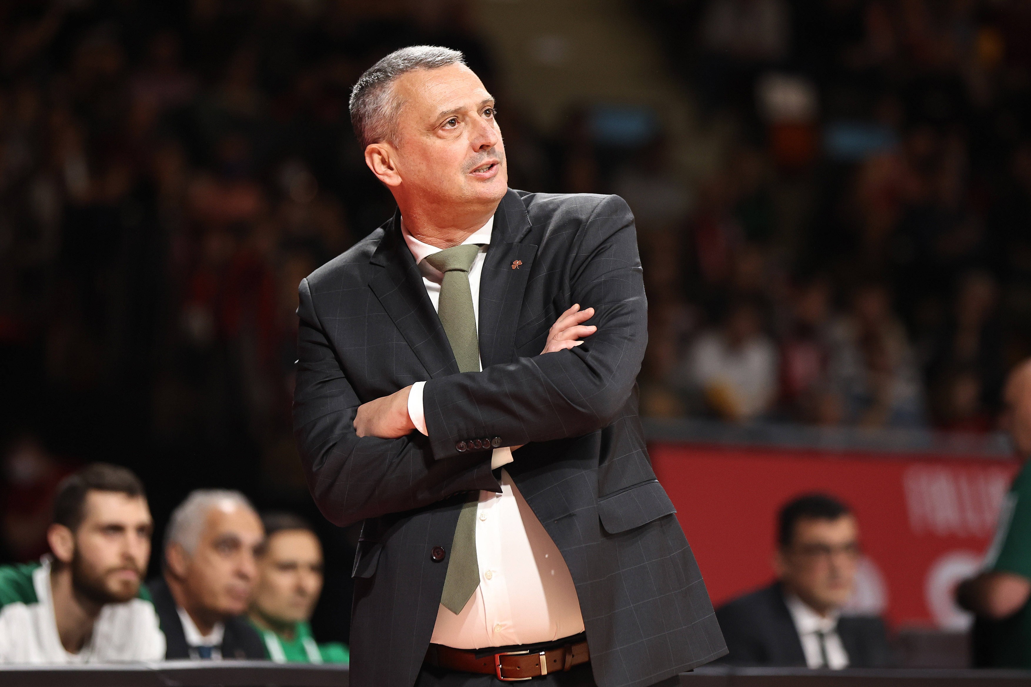 Dejan Radonjic (Panathinaikos Athen, Trainer) waehrend dem Spiel. GER, FC Bayern Basketball vs. Panathinaikos Athen, Bas
