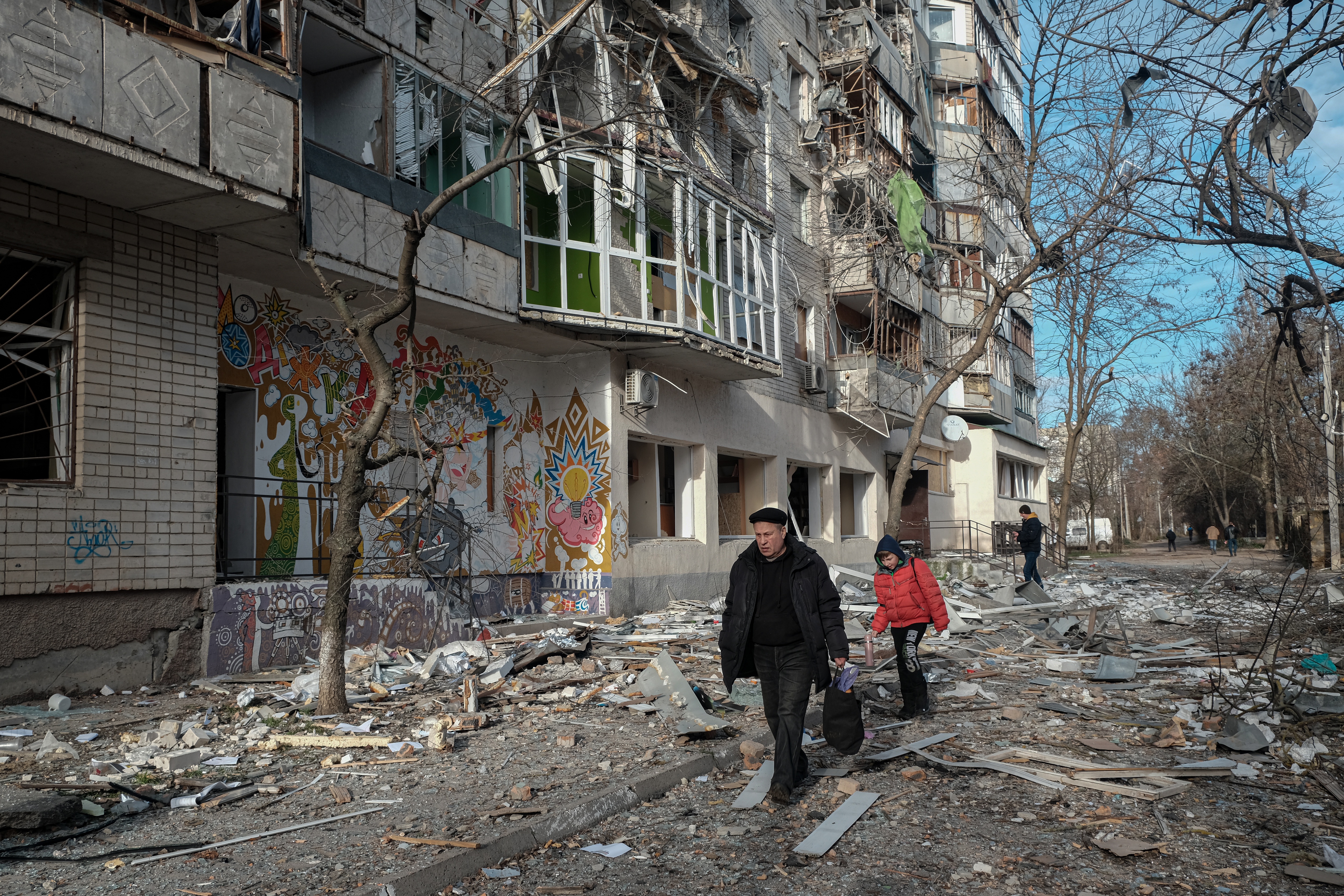 Shelling in Kherson