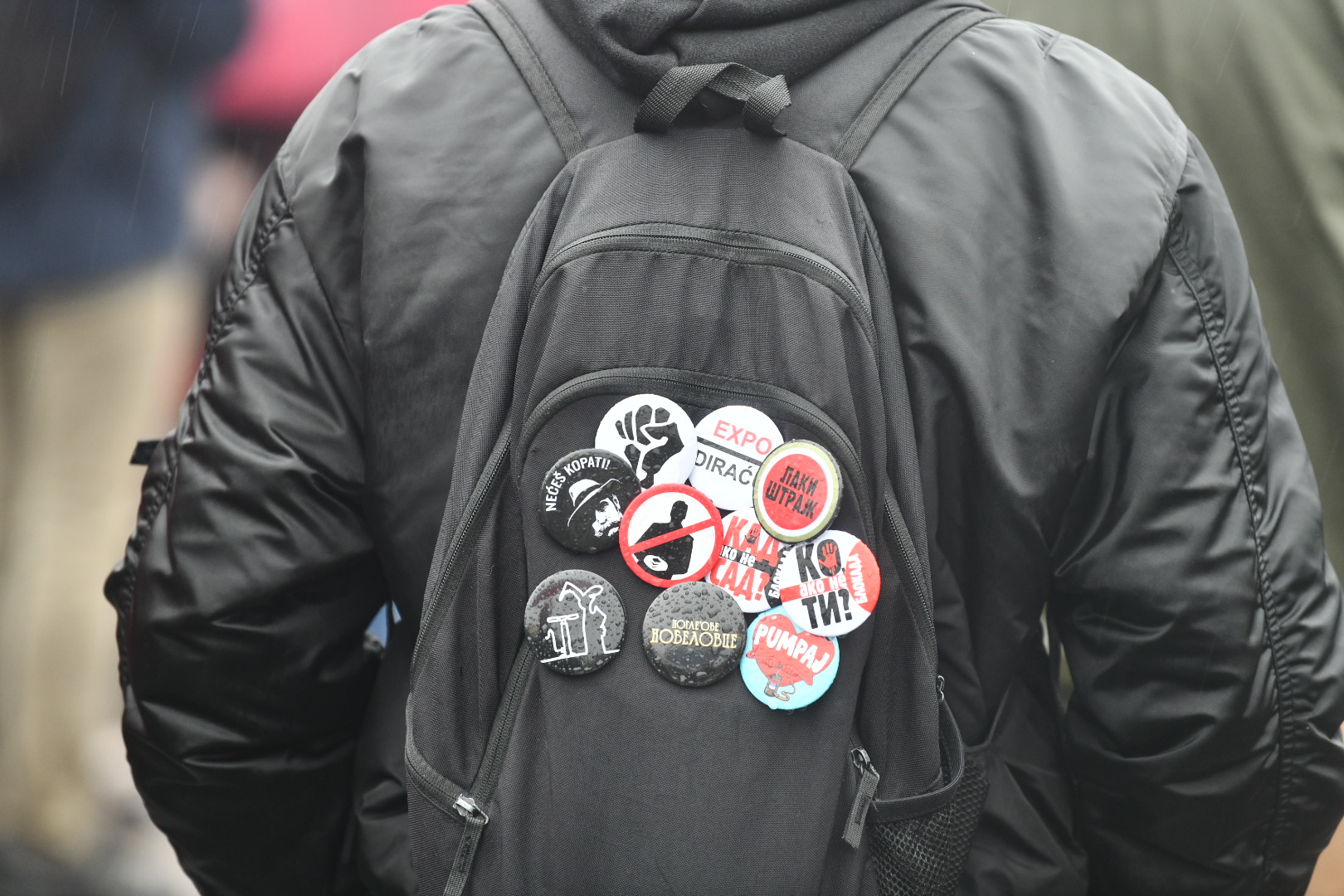 Beograd 26. mart 2025. Protest "Svi do mosta jer je dosta" studenata u blokadi, u okviru kojeg će na tri sata blokirati Brankov most, studenti, gradjani Foto:Vesna Lalić/Nova.rs