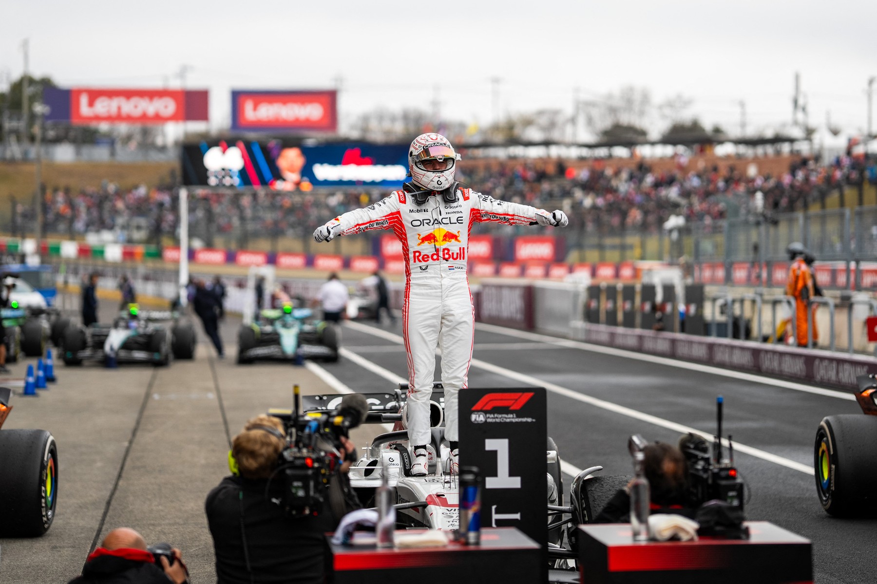 Max Verstappen wins the Formula 1 Lenovo Japanese Grand Prix 2025 - Suzuka, Japan - 06 Apr 2025