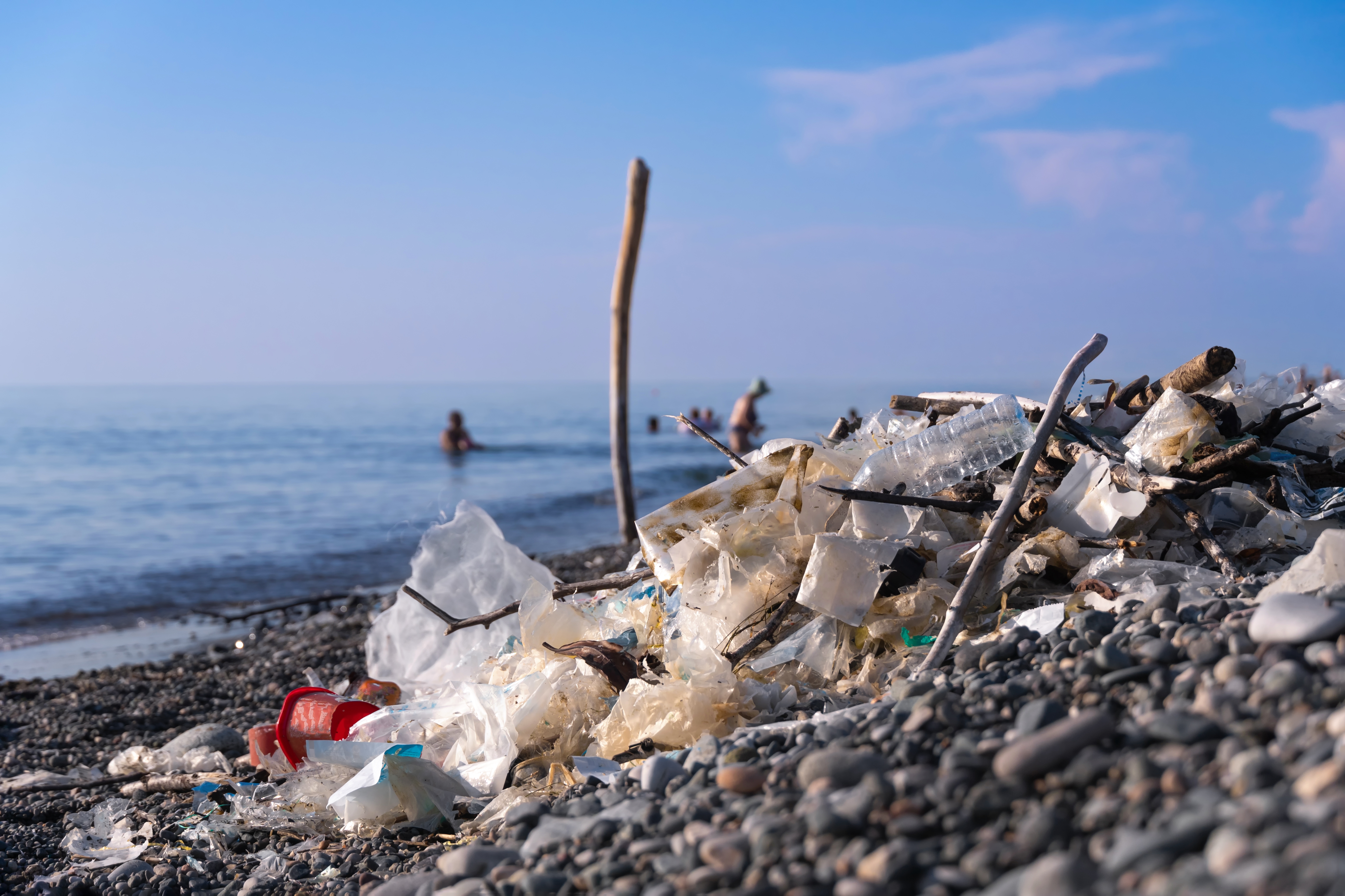 Djubre, smeće na plaži
