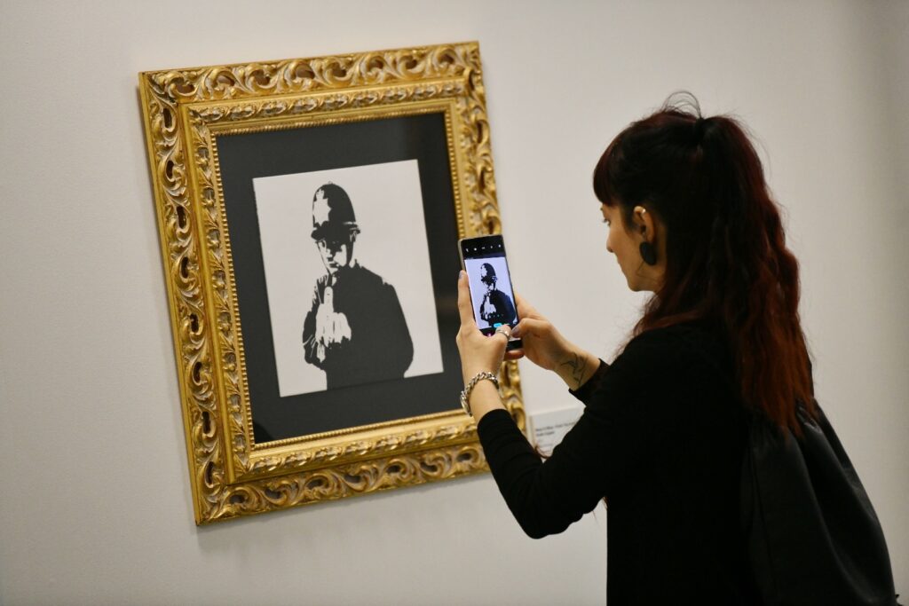 Beograd 09.01.2025  izložba Banksy u Beogradu, Pop up galerija, Dečanska 8,