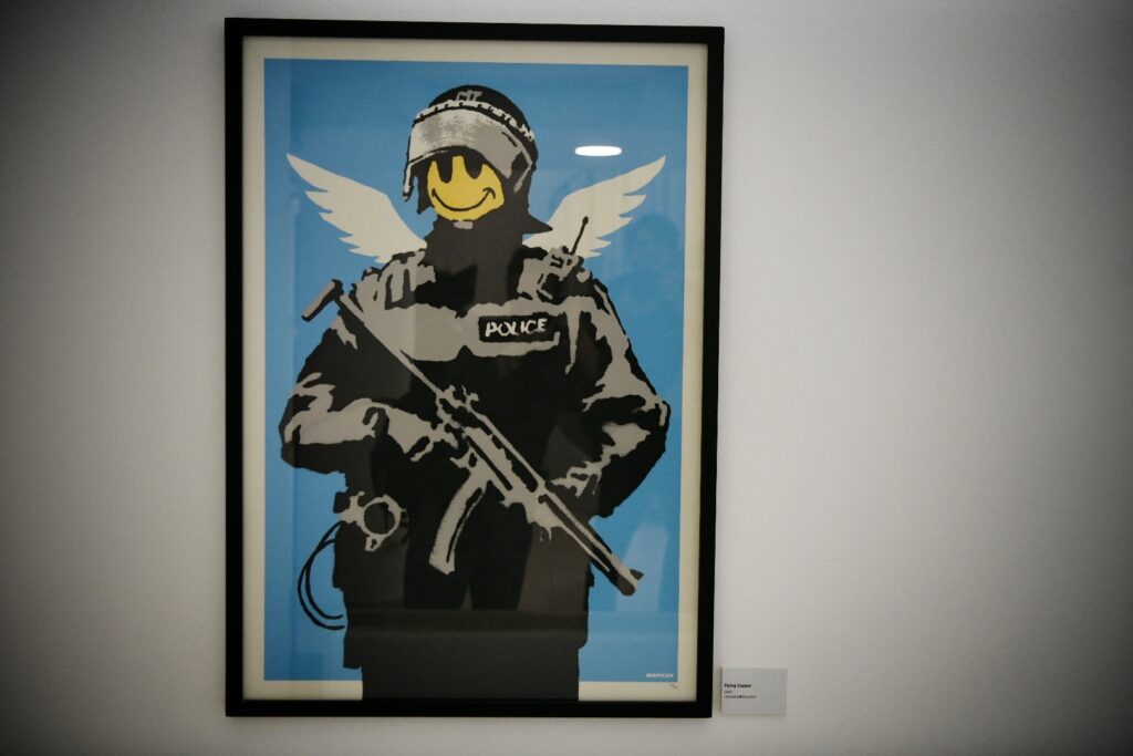 Beograd 09.01.2025  izložba Banksy u Beogradu, Pop up galerija, Dečanska 8,