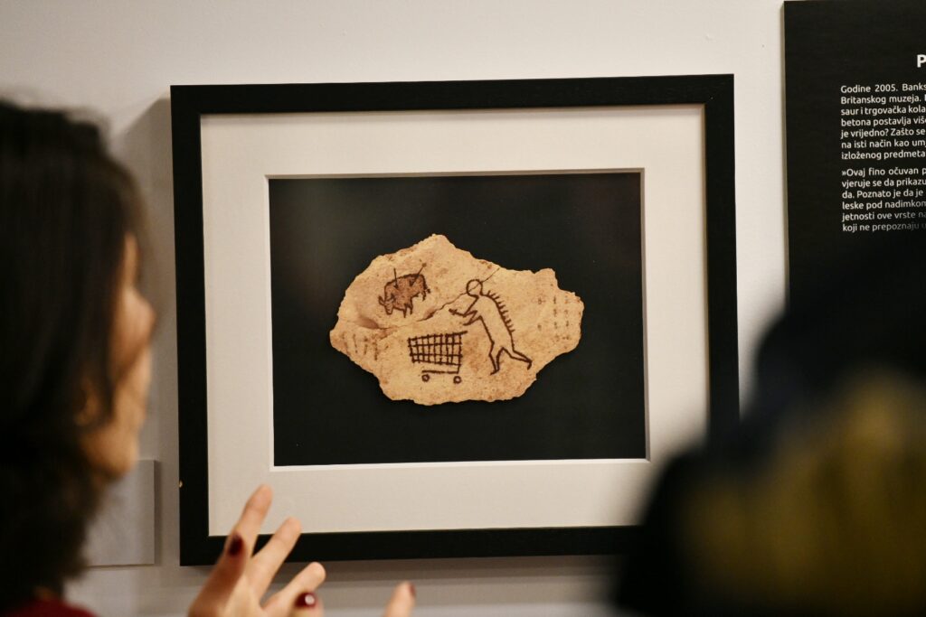 Beograd 09.01.2025  izložba Banksy u Beogradu, Pop up galerija, Dečanska 8,