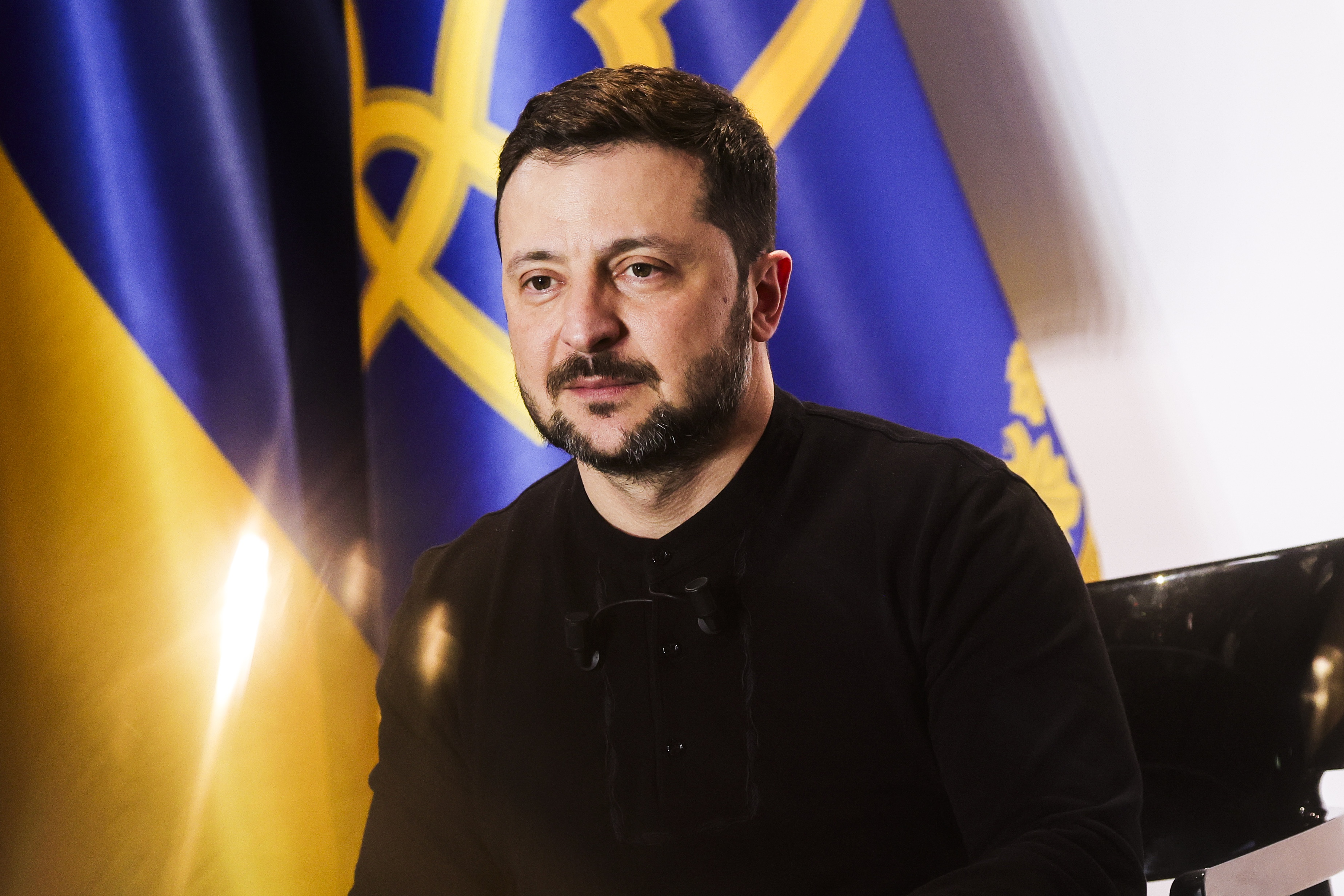 Ukrainian President Zelensky holds press conference in Paris