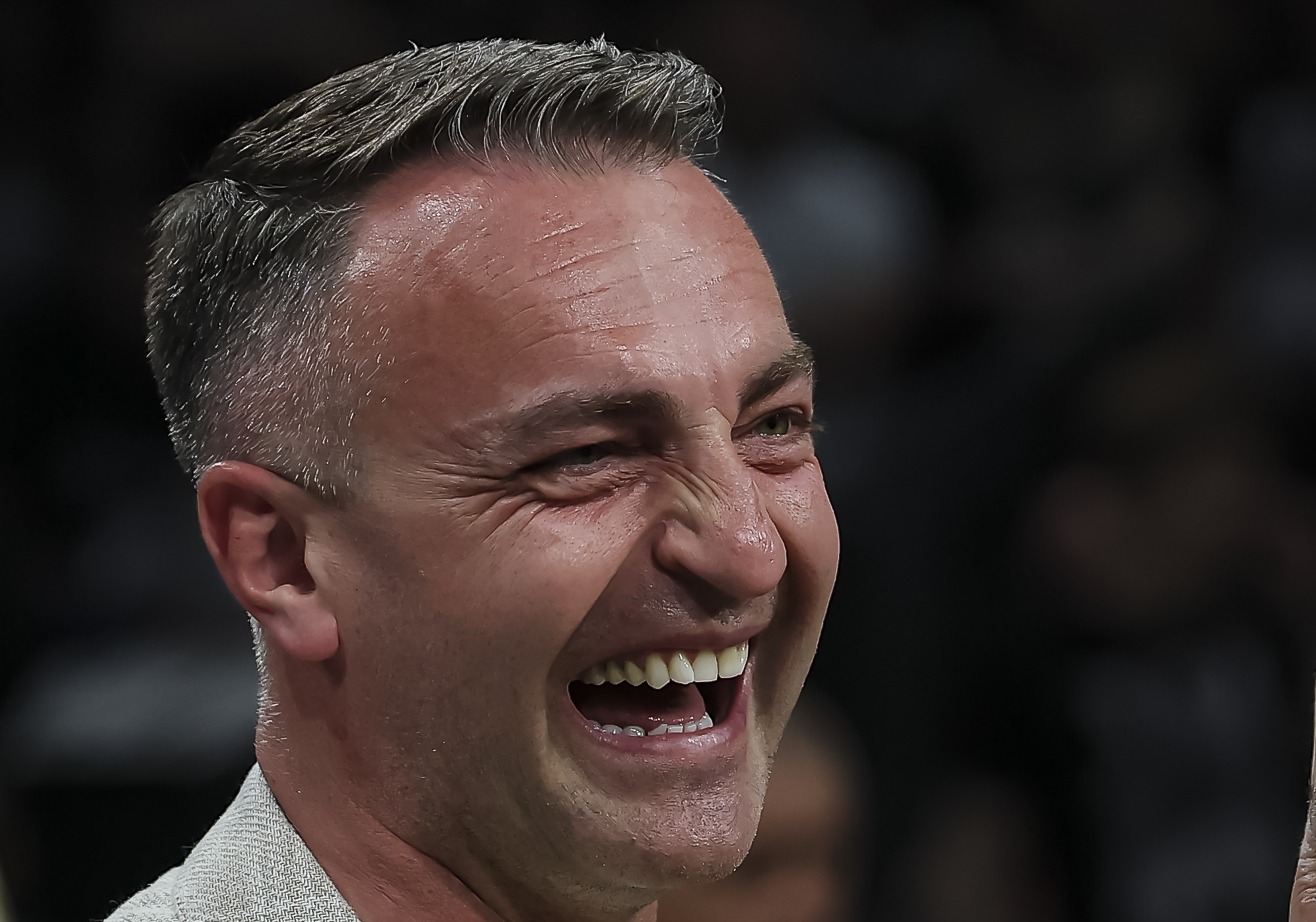 during the ABA League Season 2024/2024 match between Partizan and Crvena Zvezda at Belgrade Arena on April 21. 2025 in Belgrade, Serbia (Photo by Pedja Milosavljevic/Starspor.rs)