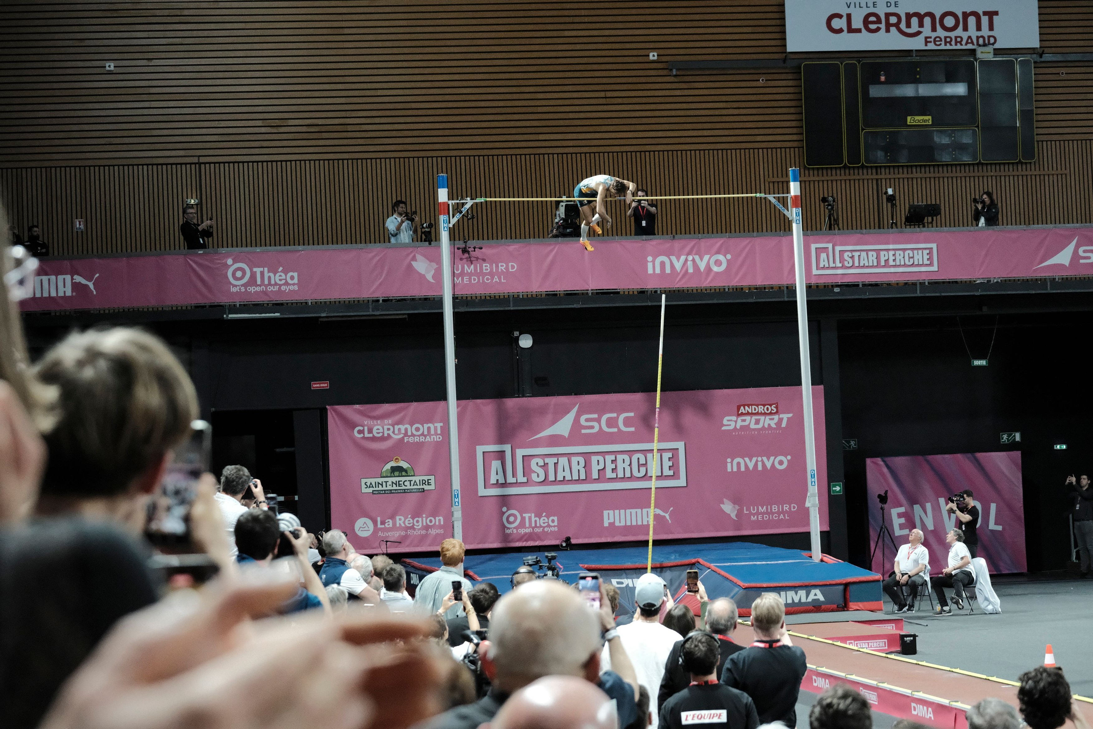 Duplantis Breaks Pole Vault World Record, Clermont-Ferrand, Auvergne, France - 28 Feb 2025