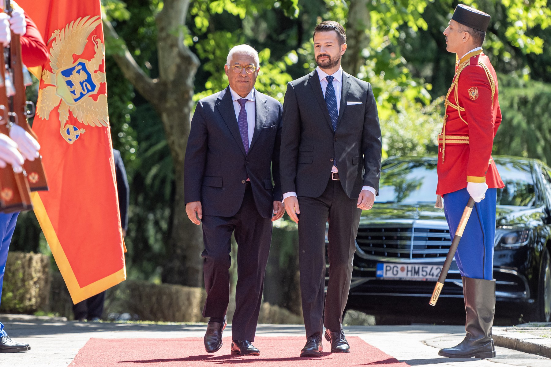 European Council President Antonio Costa in Montenegro