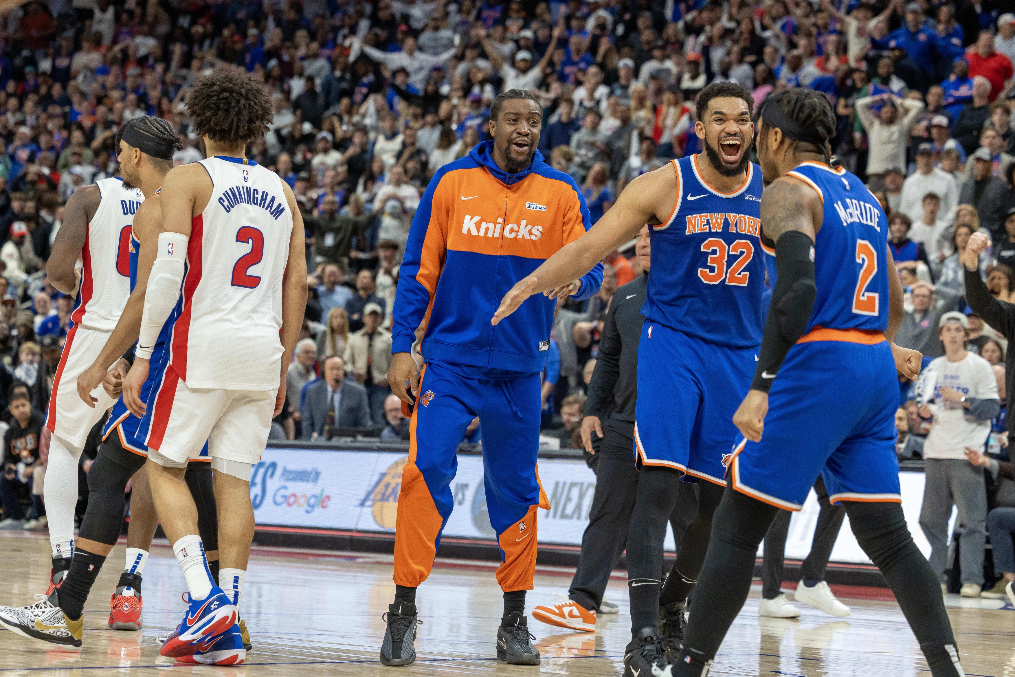NBA: Playoffs-New York Knicks at Detroit Pistons