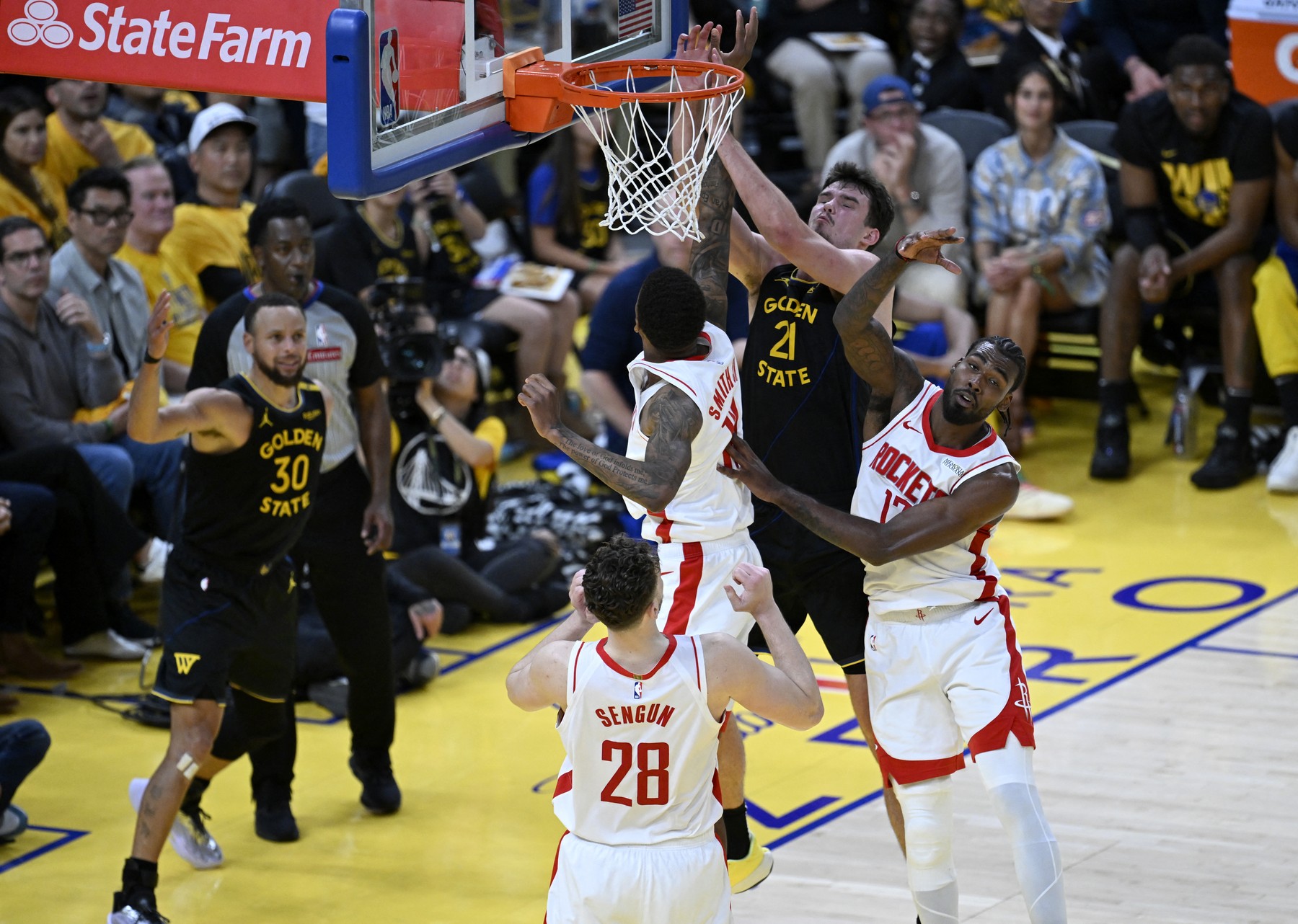 NBA Playoffs: Houston Rockets vs Golden State Warriors in San Francisco