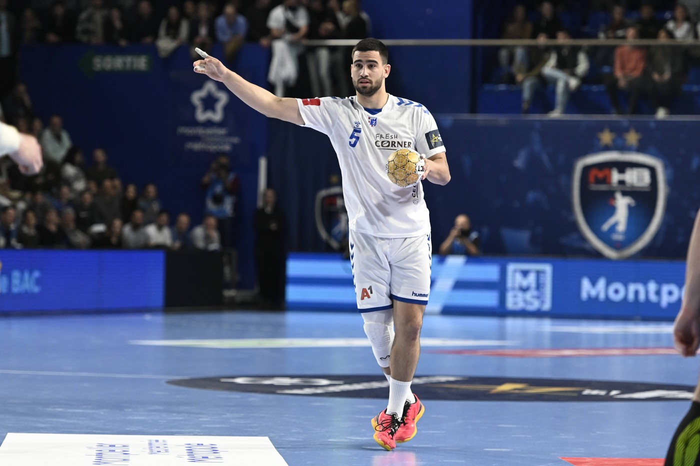 KOS Milos Montpellier HB vs. HC Zagreb en huitiemes de finale retour de la Ligue des Champions EHF au FDI Stadium, le 3