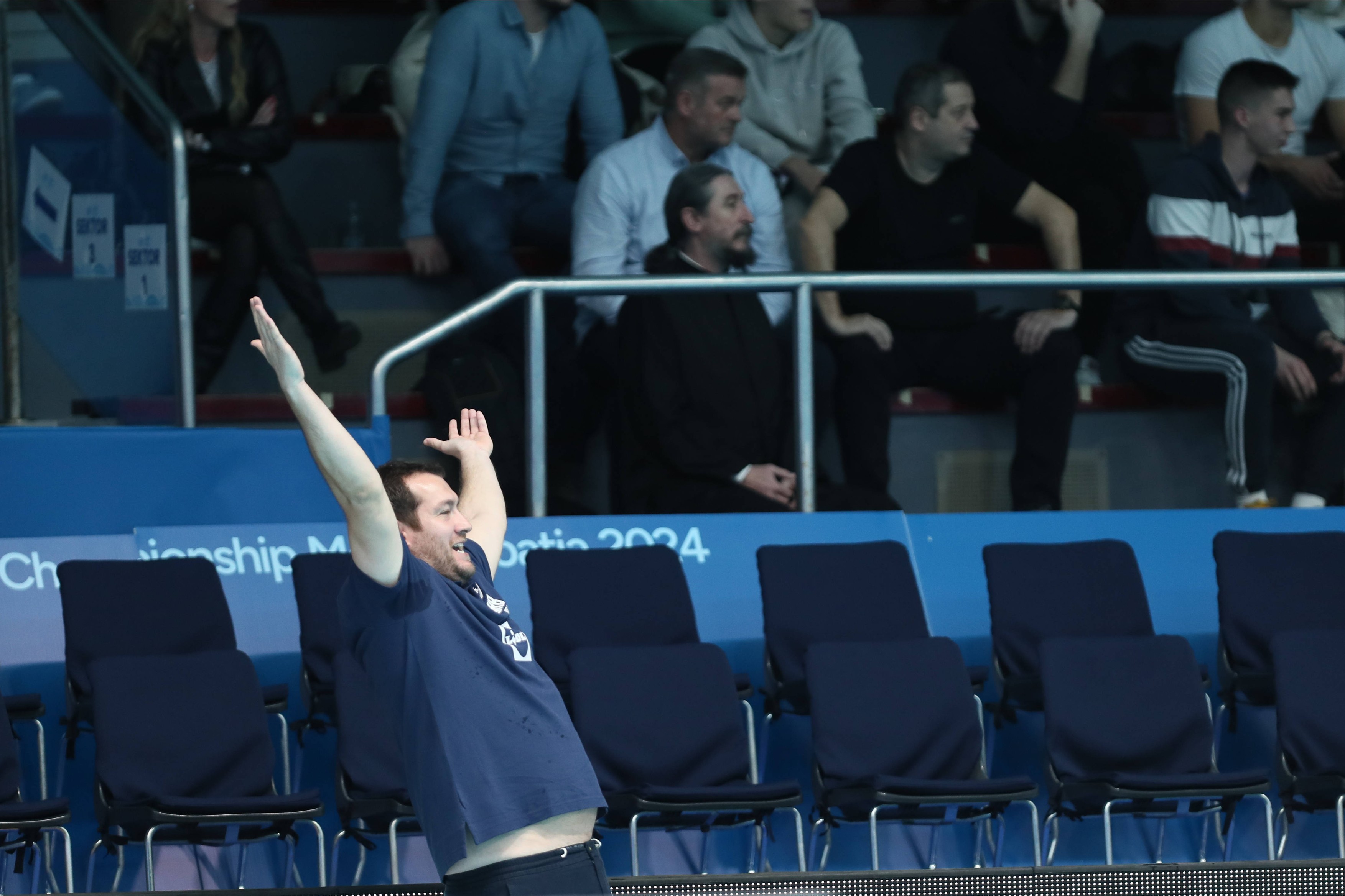Zagreb, 10.01.2024. - European Water polo, Wasserball Championship Men, CROATIA 2024. Preliminary Round - Group B, Match