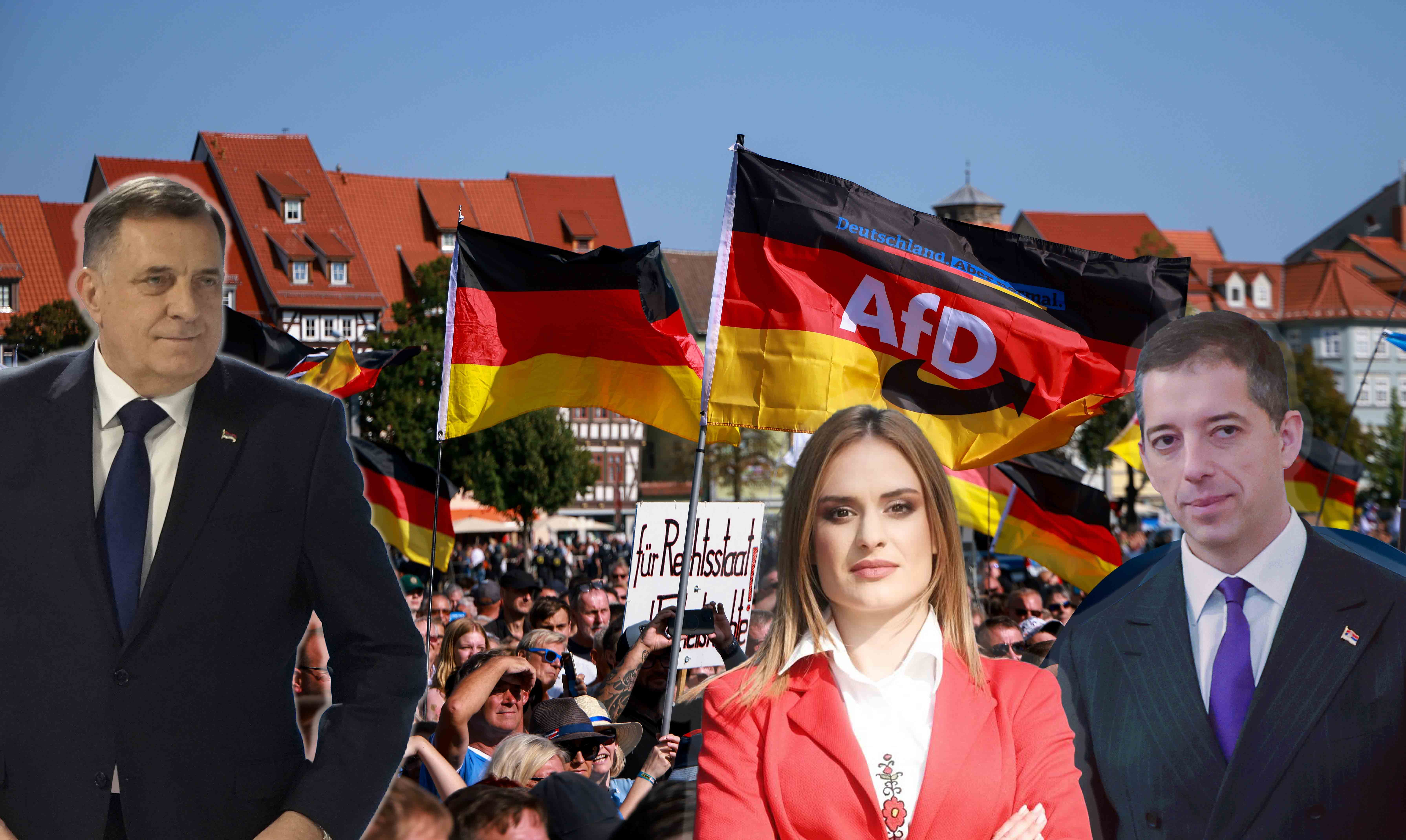 Far-right party AfD's final election campaign rally in German state of Thuringia