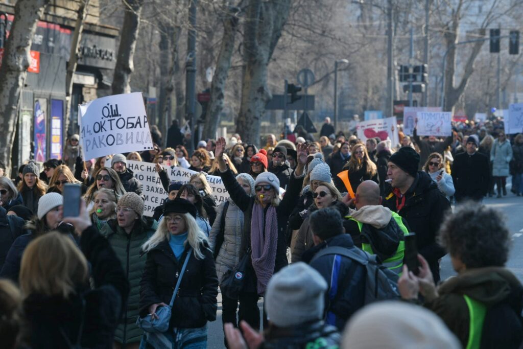 Studenti u blokadi, blokada, bulevar revolucije, protest