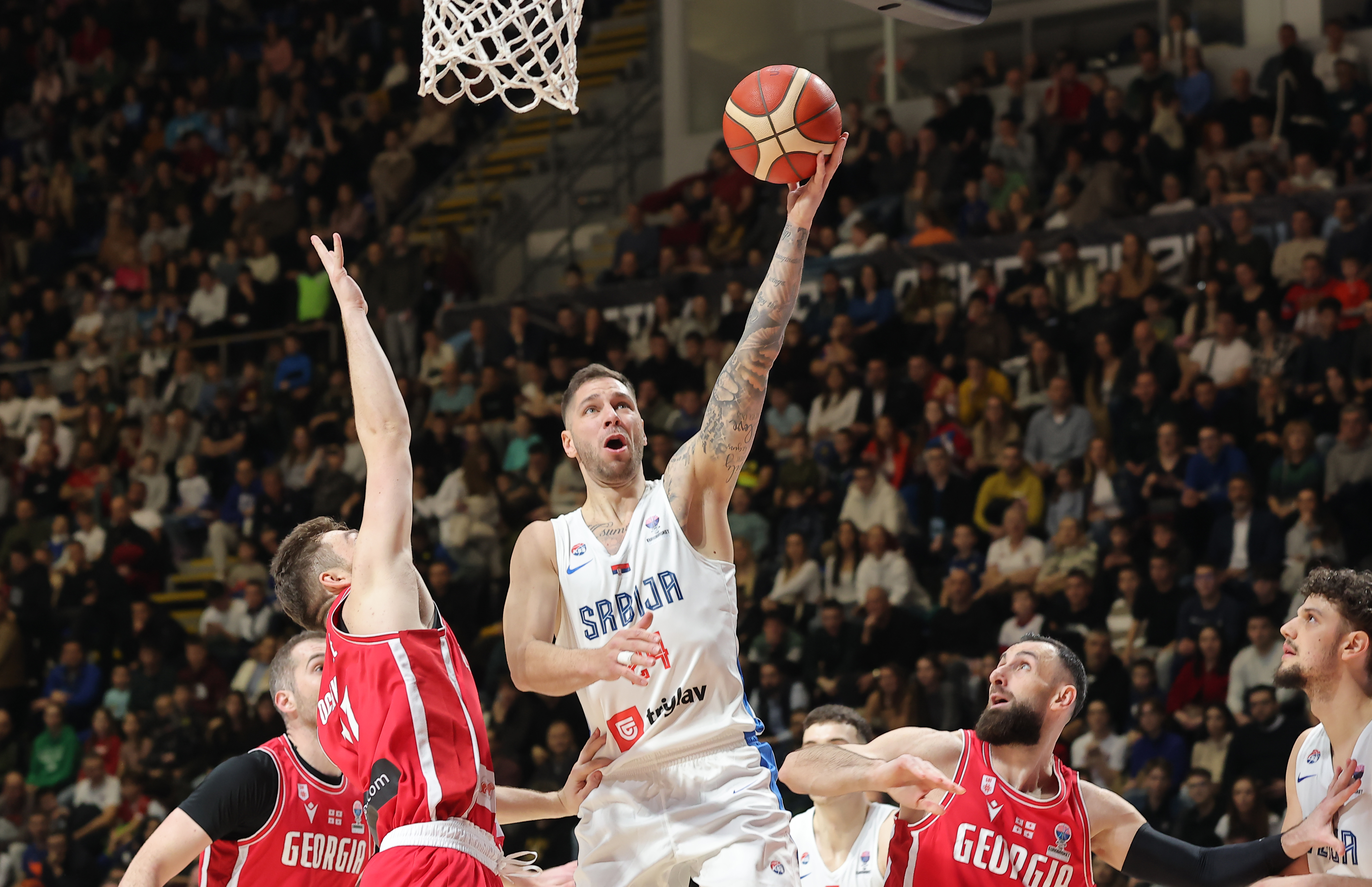 Srbija - Gruzija, kvalifikacije za Eurobasket 2025Beograd, Srbija, 24.2.2025. (credit image &amp; photo: Pedja Milosavljevic / STARSPORT)