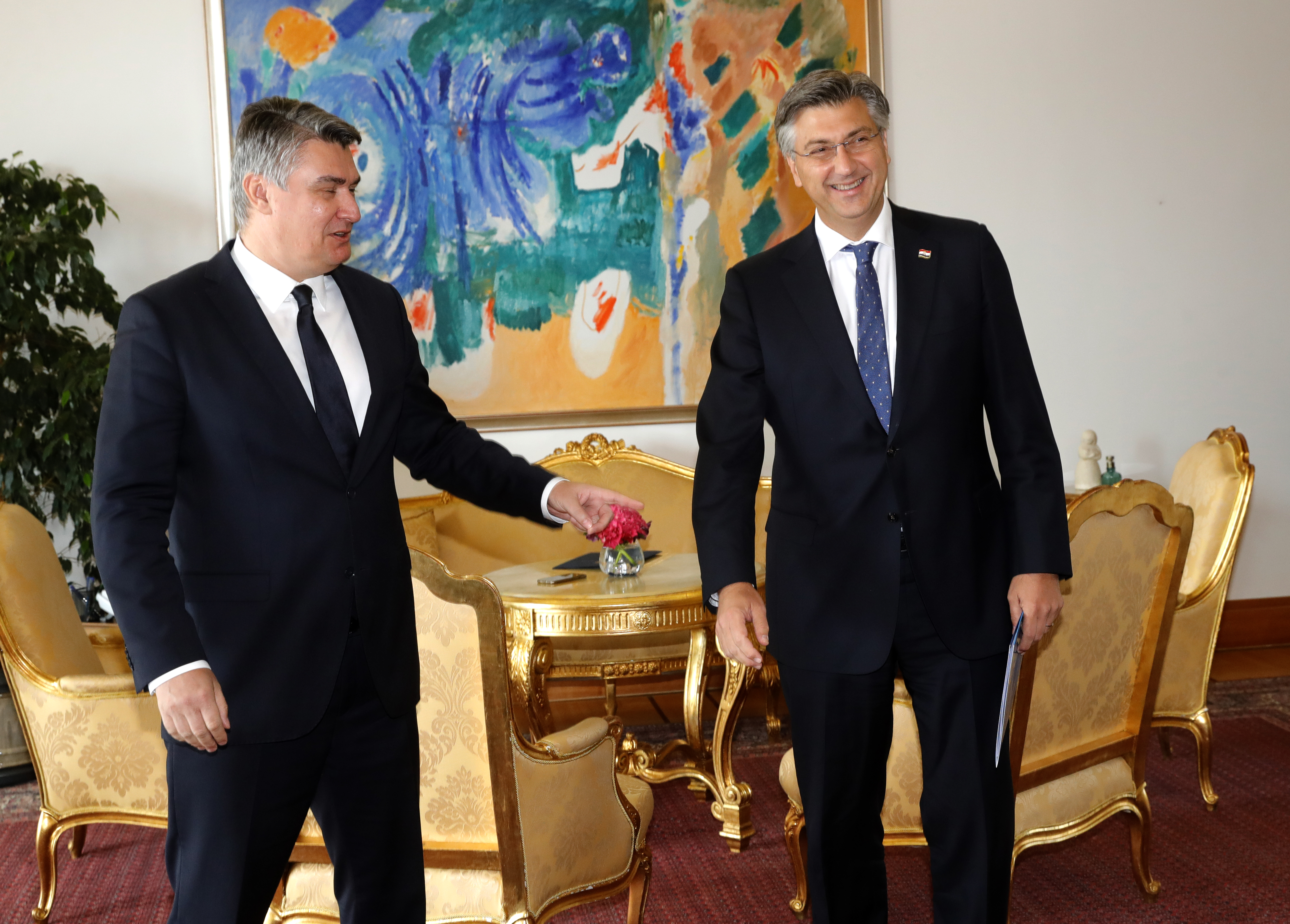 Croatian President Milanovic gives mandate to PM Andrej Plenkovic to form new government