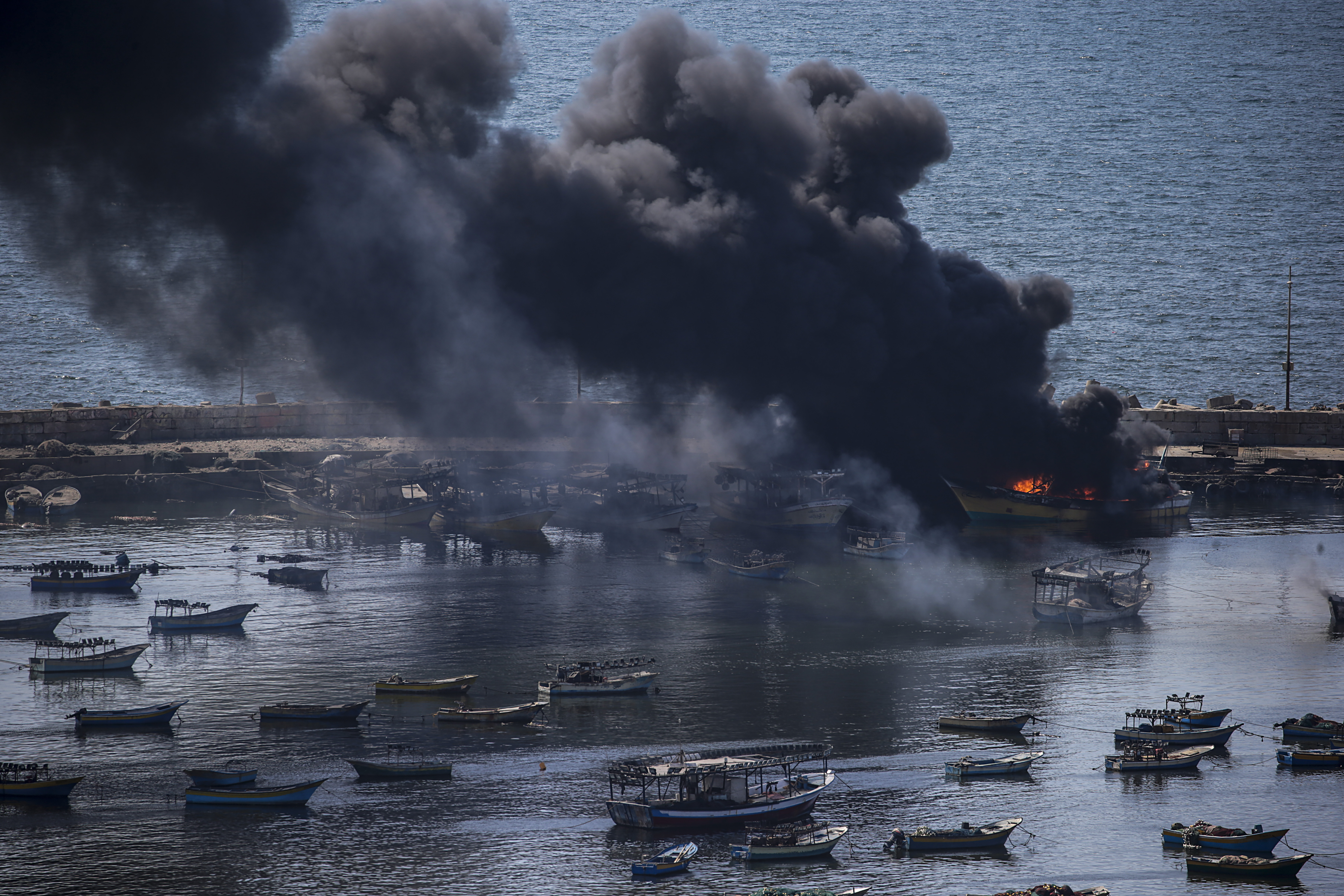 Israeli strike on Gaza port