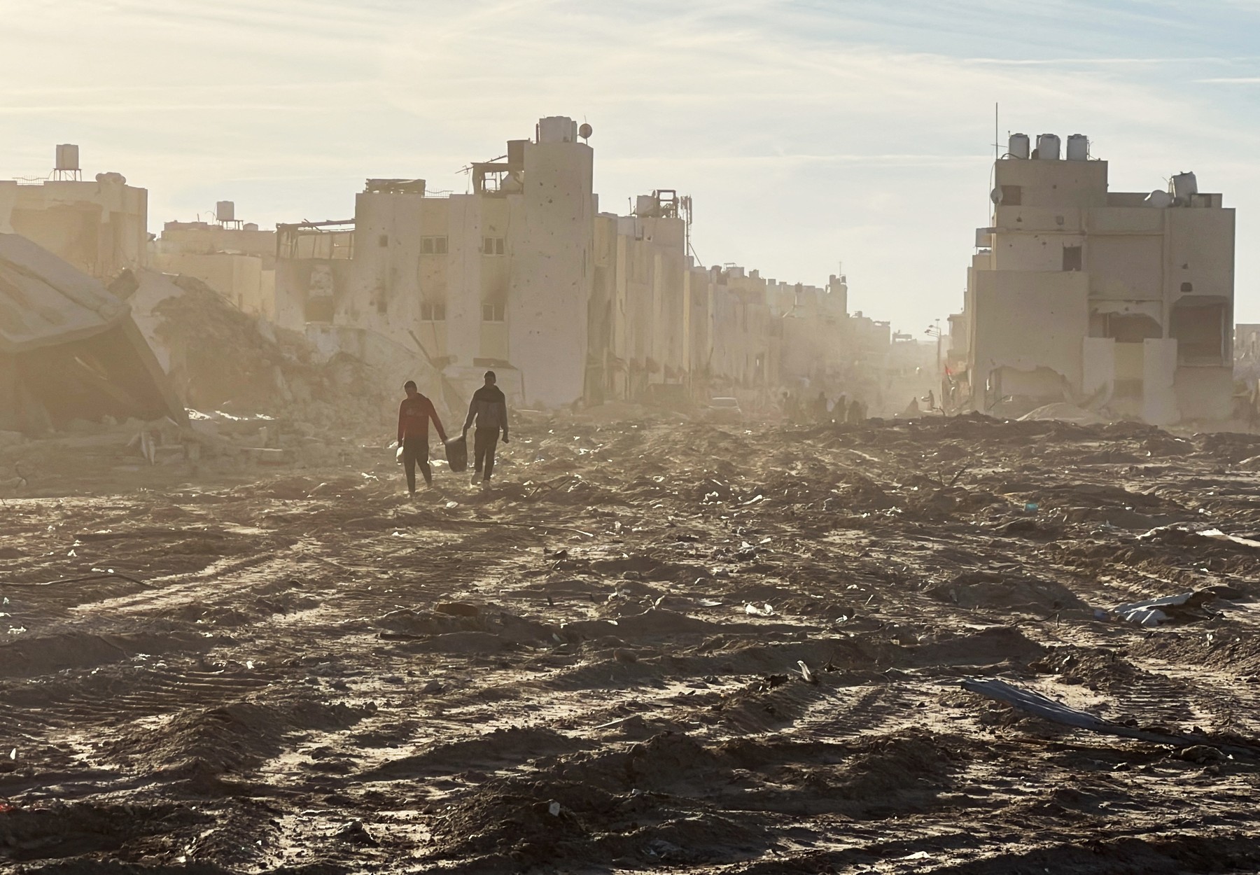 Demolition in Rafah, where the Israeli army withdrew after the ceasefire