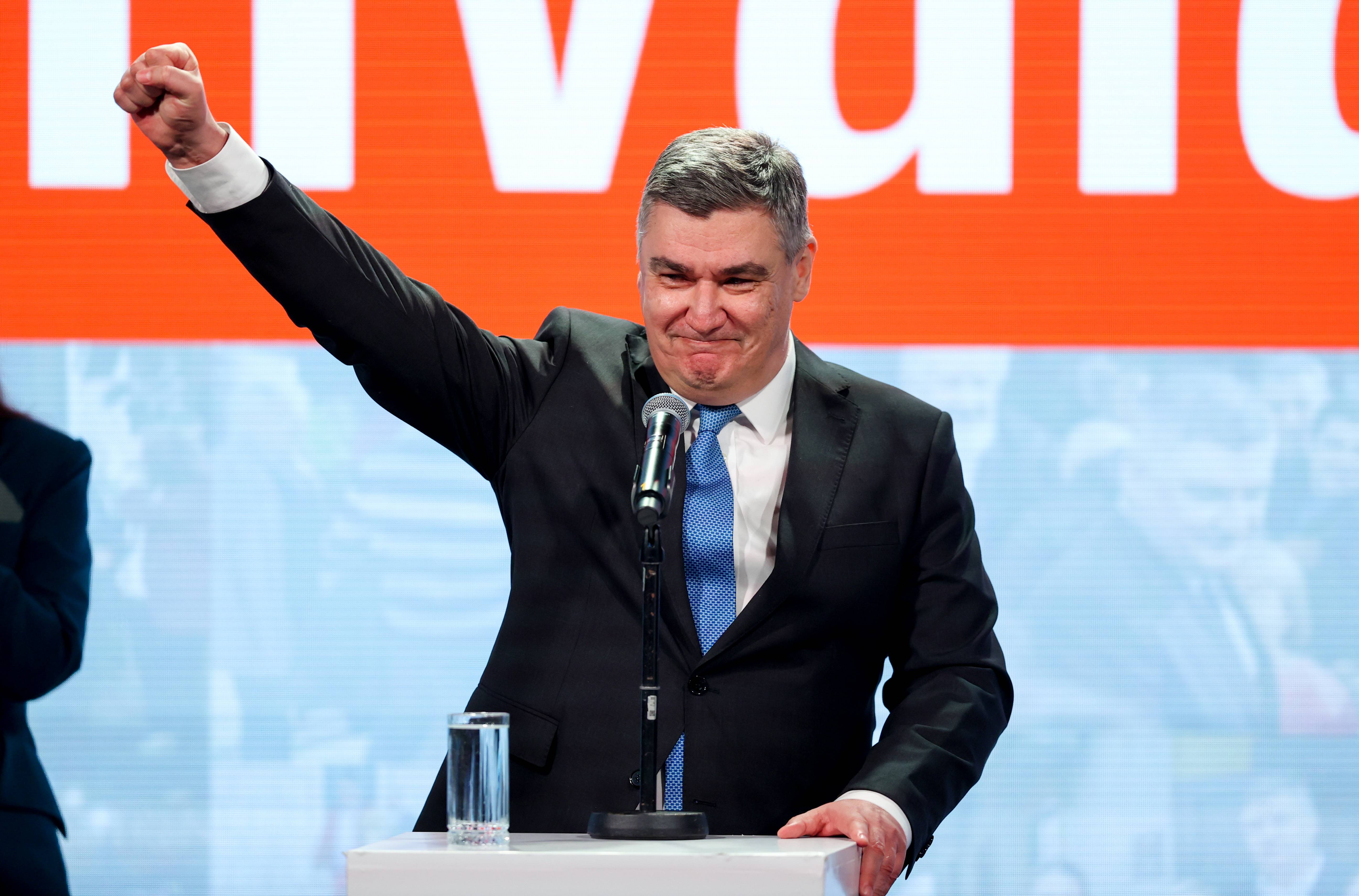 ZORAN MILANOVIC PO DRUGI PUT IZABRAN ZA PREDSEDNIKA HRVATSKE