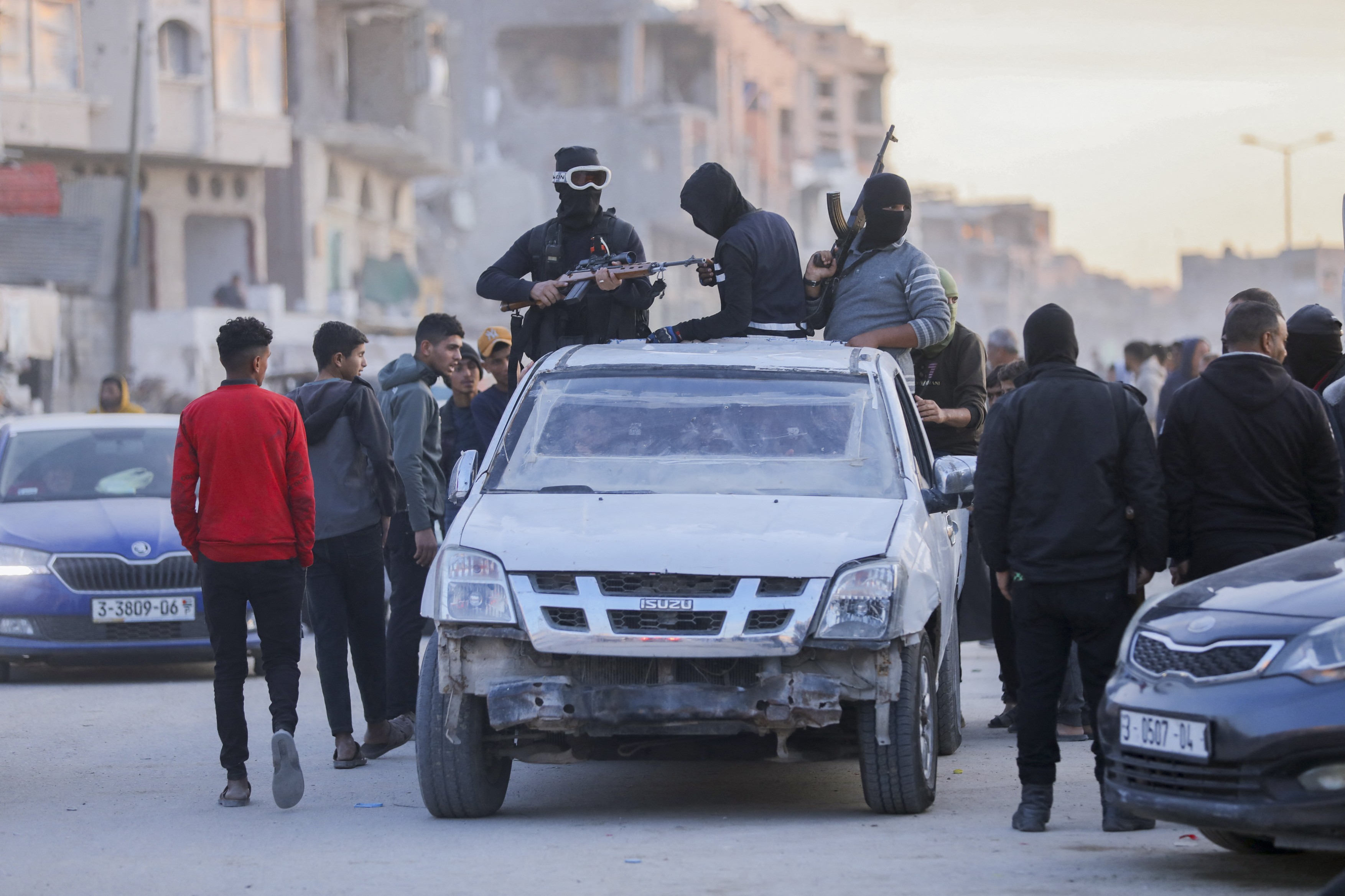 Humanitarian Aid Trucks Enter Rafah After Ceasefire And Hostage