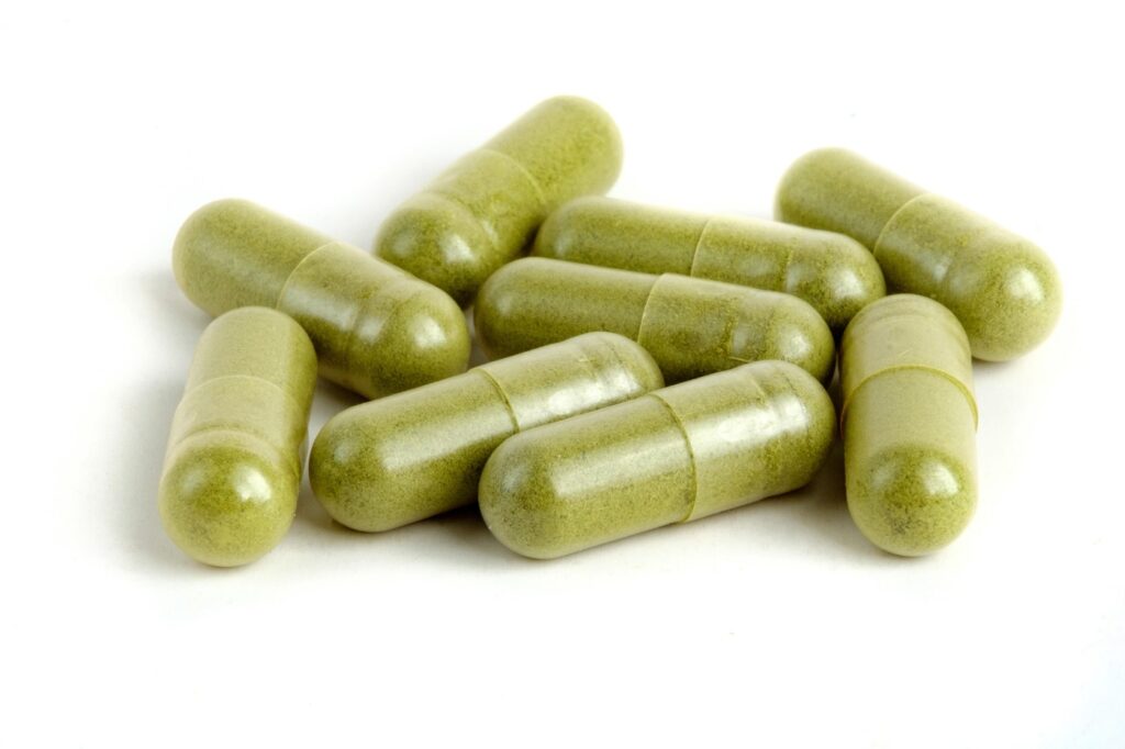 Moringa or Maluggay organic capsule with white isolated background,Image: 352490670, License: Royalty-free, Restrictions: , Model Release: no, Credit line: Hendra Su / Alamy / Profimedia