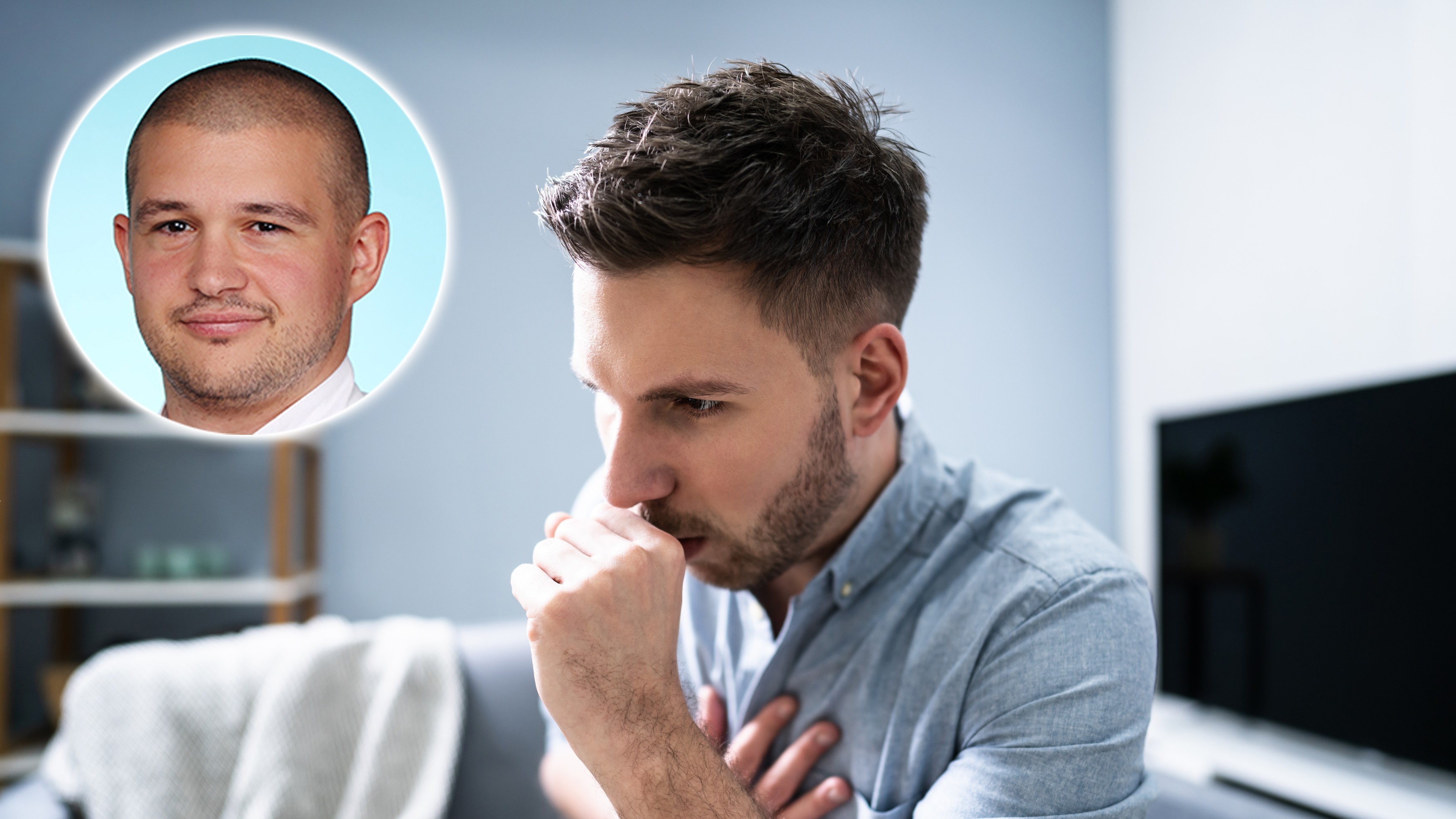 Close Up Of Man Suffering From Cough,Image: 494072723, License: Royalty-free, Restrictions: , Model Release: yes, Credit line: Andriy Popov / Panthermedia / Profimedia dr Danilo Bulatović
