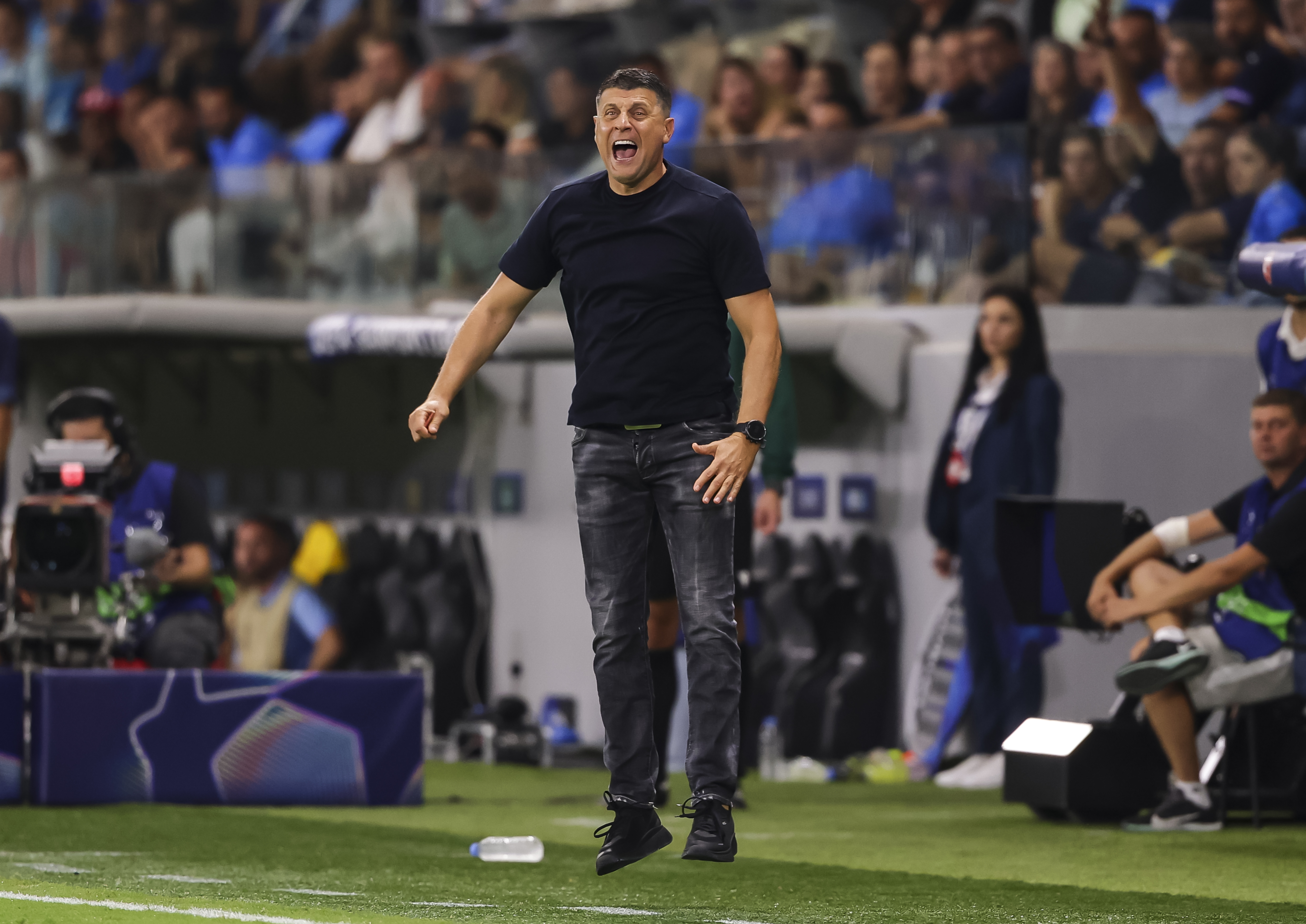 during the UEFA Champions League Play Off 2nd Leg match Season 2025/2026 match between Pafos and Crvena Zvezda at stadium Limassol on August 26, 2025 in Limassol, Cyprus. (Photo by Srdjan Stevanovic/Starsport.rs ©)