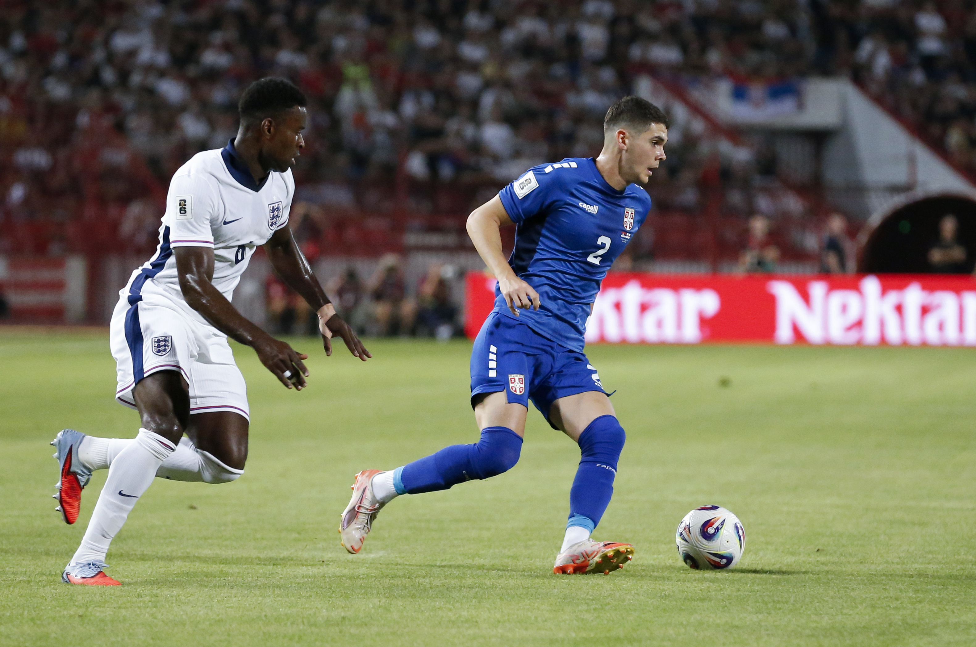 Serbia vs England, FIFA World Cup 2026 European Qualifier Group K football match