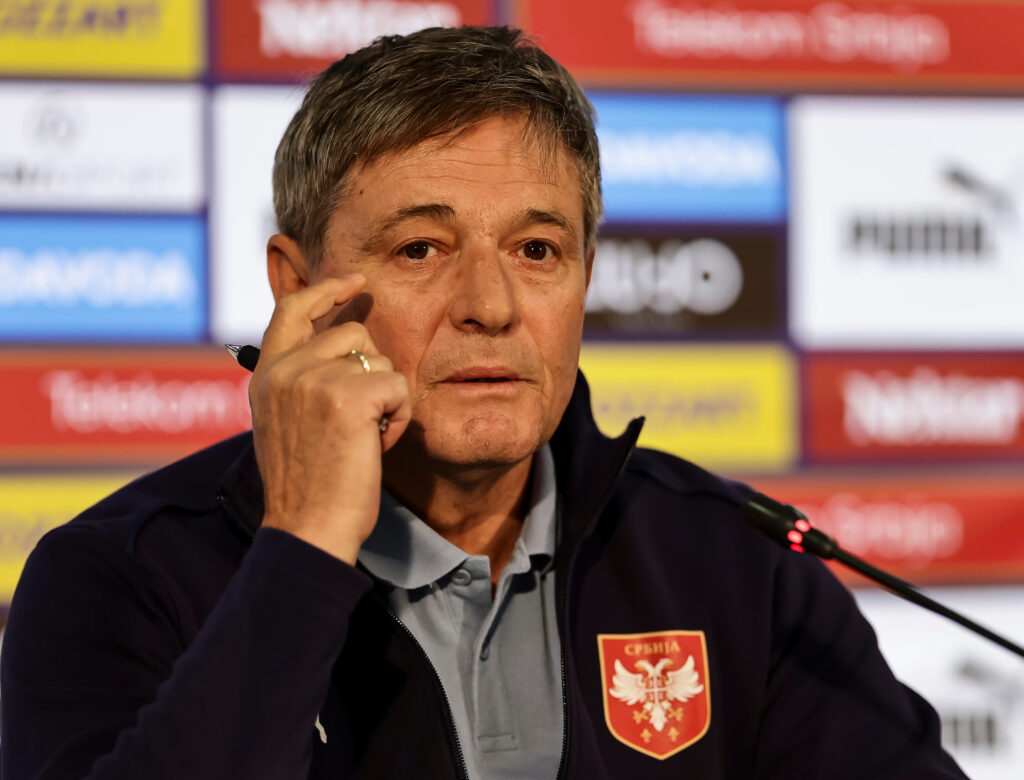 Head coach Dragan Stojkovic Piksi during the press conference at Sports center FSS on June 02, 2024 in Stara Pazova , Serbia. (Photo by Predrag Milosavljevic/Starsport.rs ©)