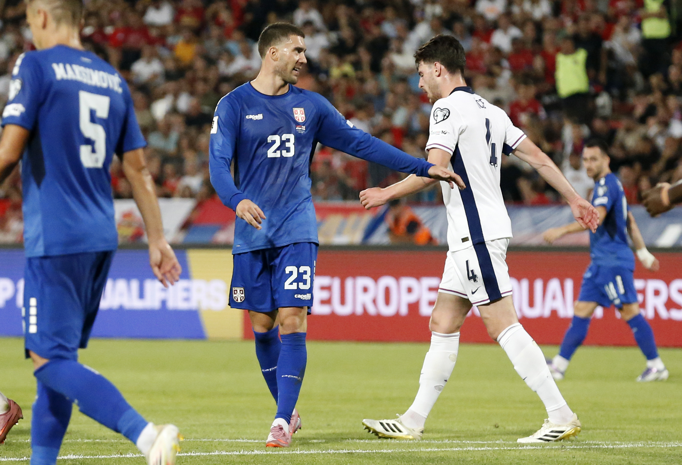 Serbia vs England, FIFA World Cup 2026 European Qualifier Group K football match