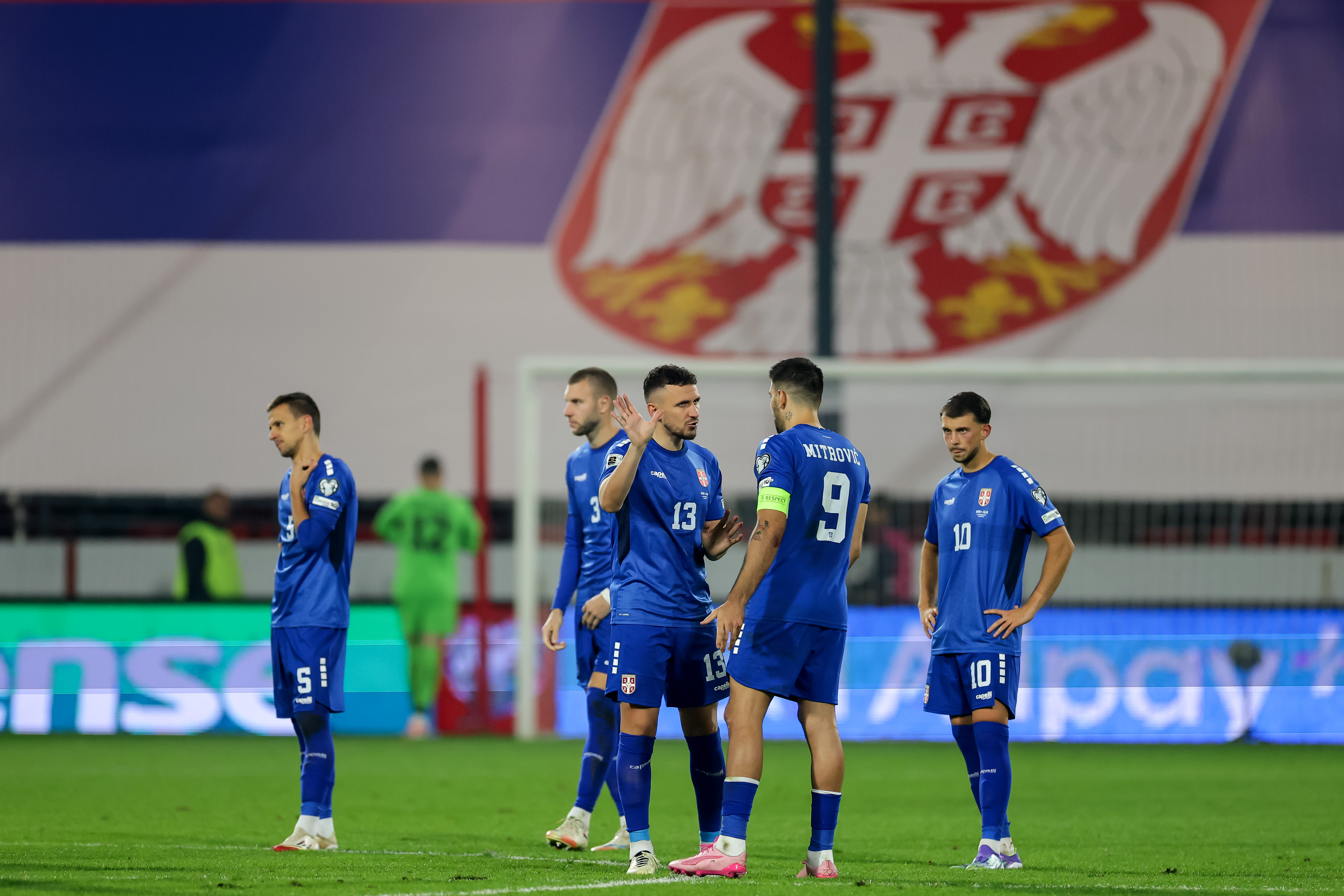 during the FIFA World Cup 2026 Qualifiers Group K match between Serbia and Albania at Stadium Dubocica on OCtober 11, 2025 in Leskovac, Serbia. (Photo by Srdjan Stevanovic/Starsport.rs ©)