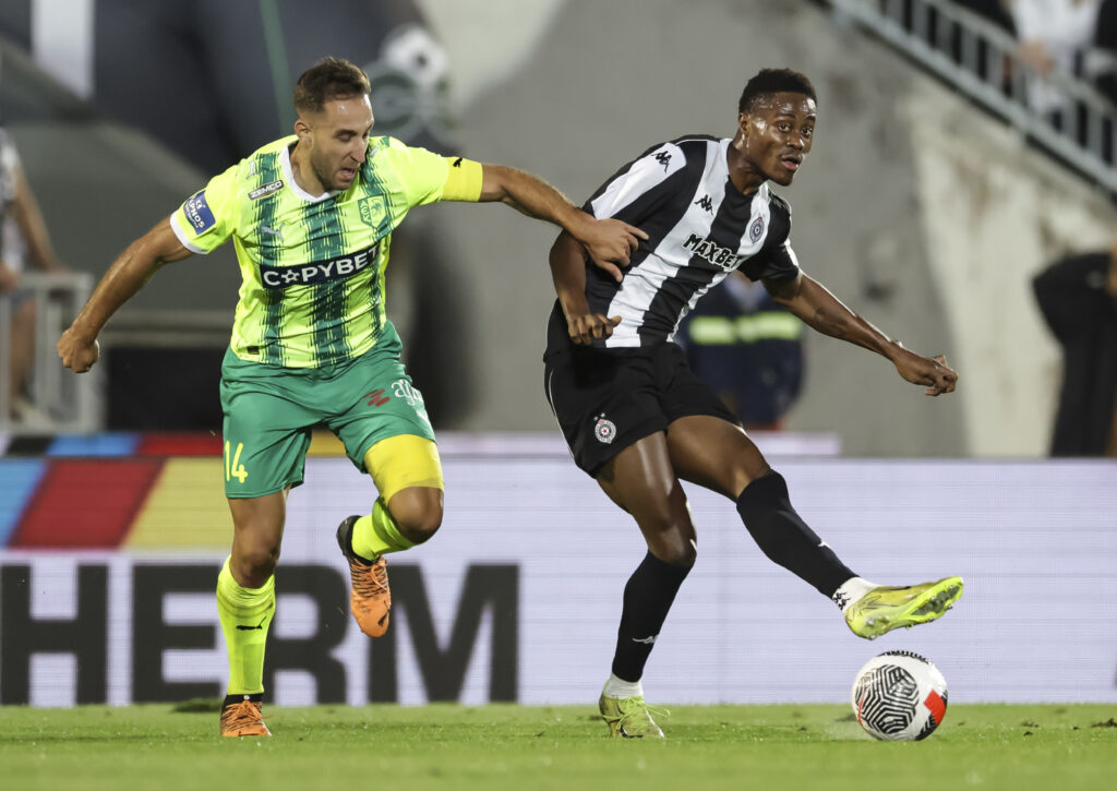 during the UEFA Europe League 2025/2026 First qualifying round match between Partizan and AEK Larnaca on stadium AEK Arena on July 17, 2025 in Belgrade, Serbia. (Photo by Srdjan Stevanovic/Starsport.rs ©)