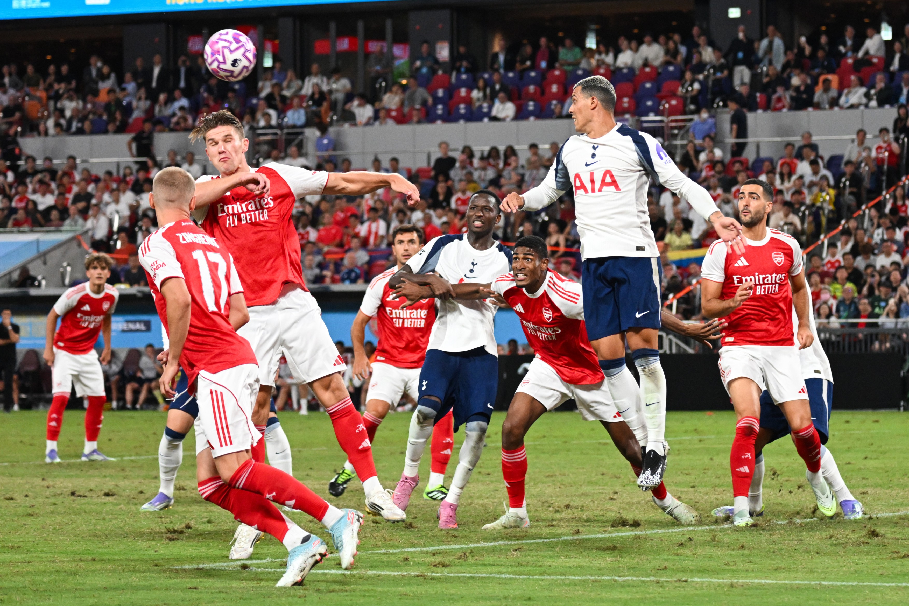 Arsenal v Tottenham Hotspur, Pre Season Friendly, Football, Kai Tak Stadium, Kai Tak, Kowloon, Hong Kong - 31 Jul 2025