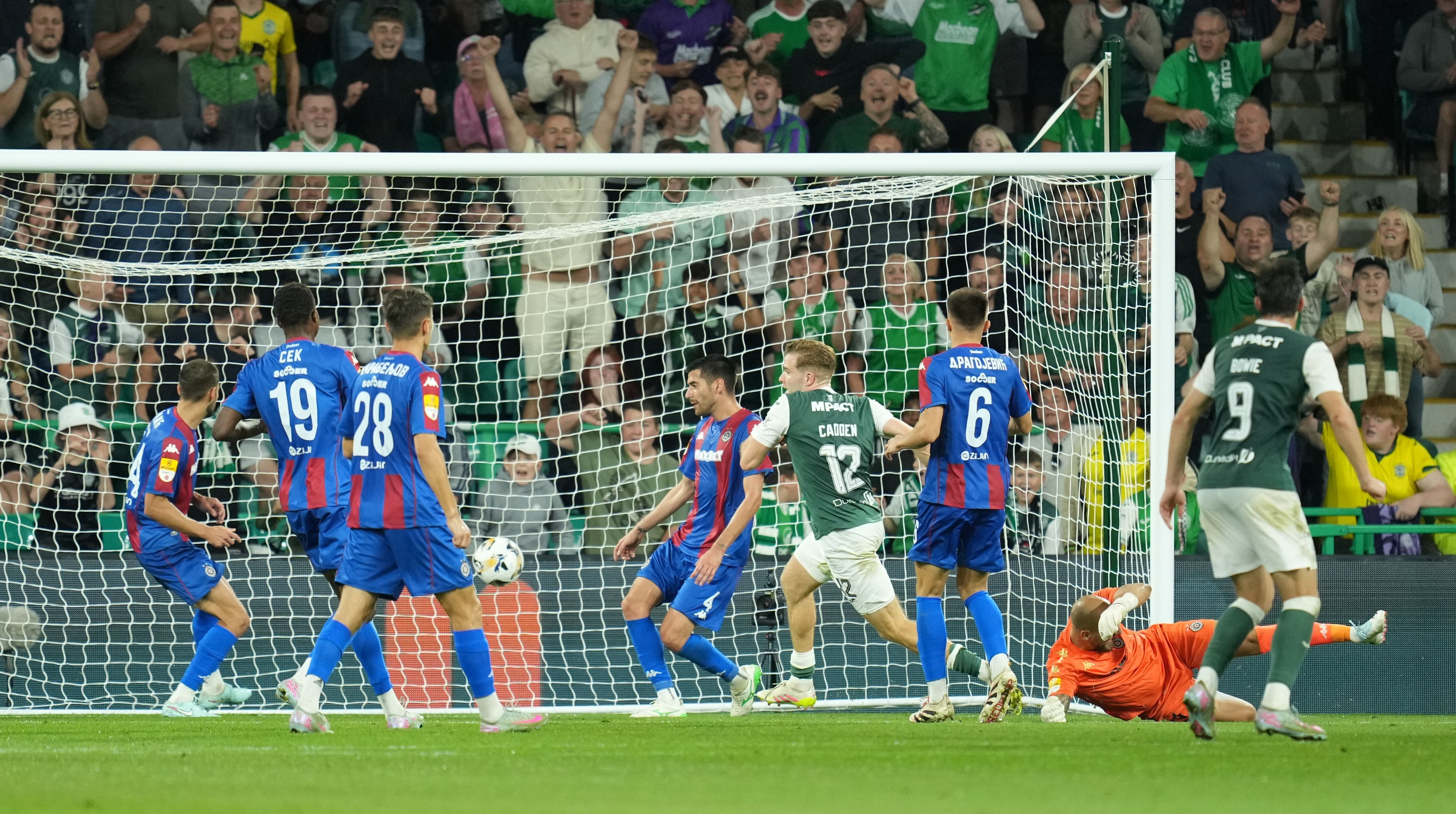 Hibernian v Partizan Belgrade, UEFA Conference League, 3rd Qualifying Round, Second Leg, Football, Easter Road, Edinburgh, Scotland, UK - 14 Aug 2025