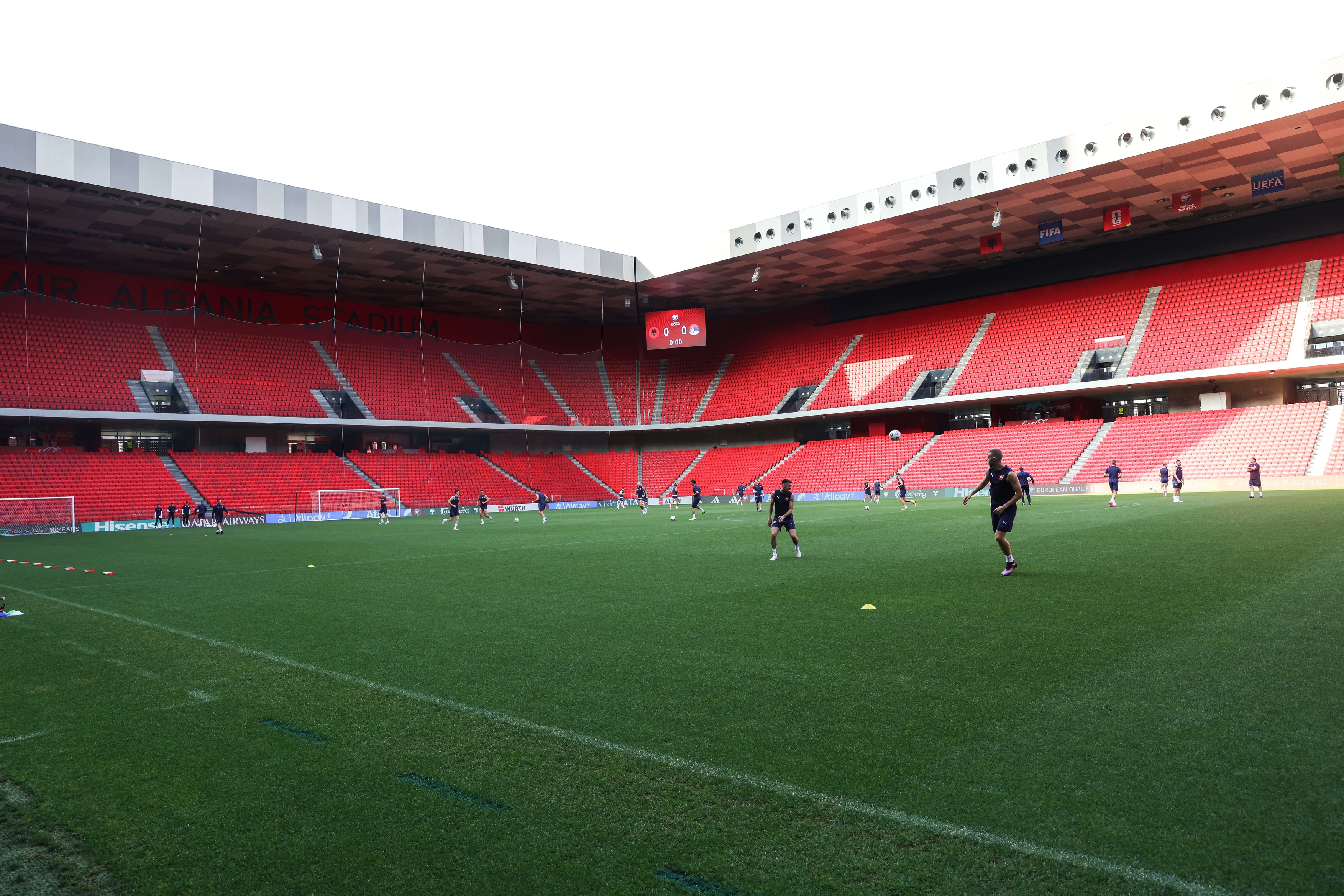 European Qualifiers 2026 Football  Albania Vs Serbia