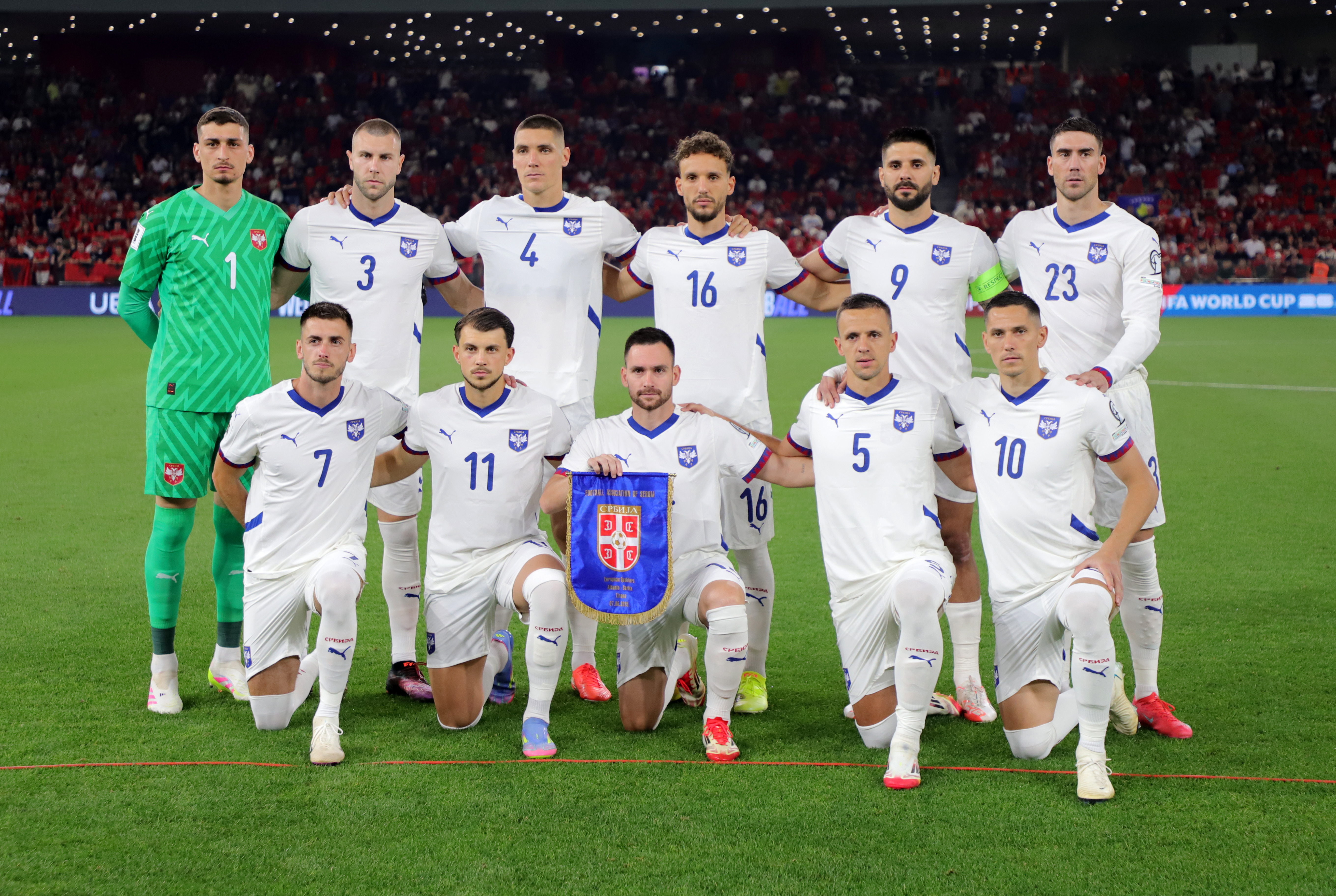 FIFA World Cup 2026 UEFA 2026 European Qualifier match between Albania and Serbia at Air Albania Stadium on June 07, 2025 in Tirana, Albania. (Photo by Starsport.rs)
