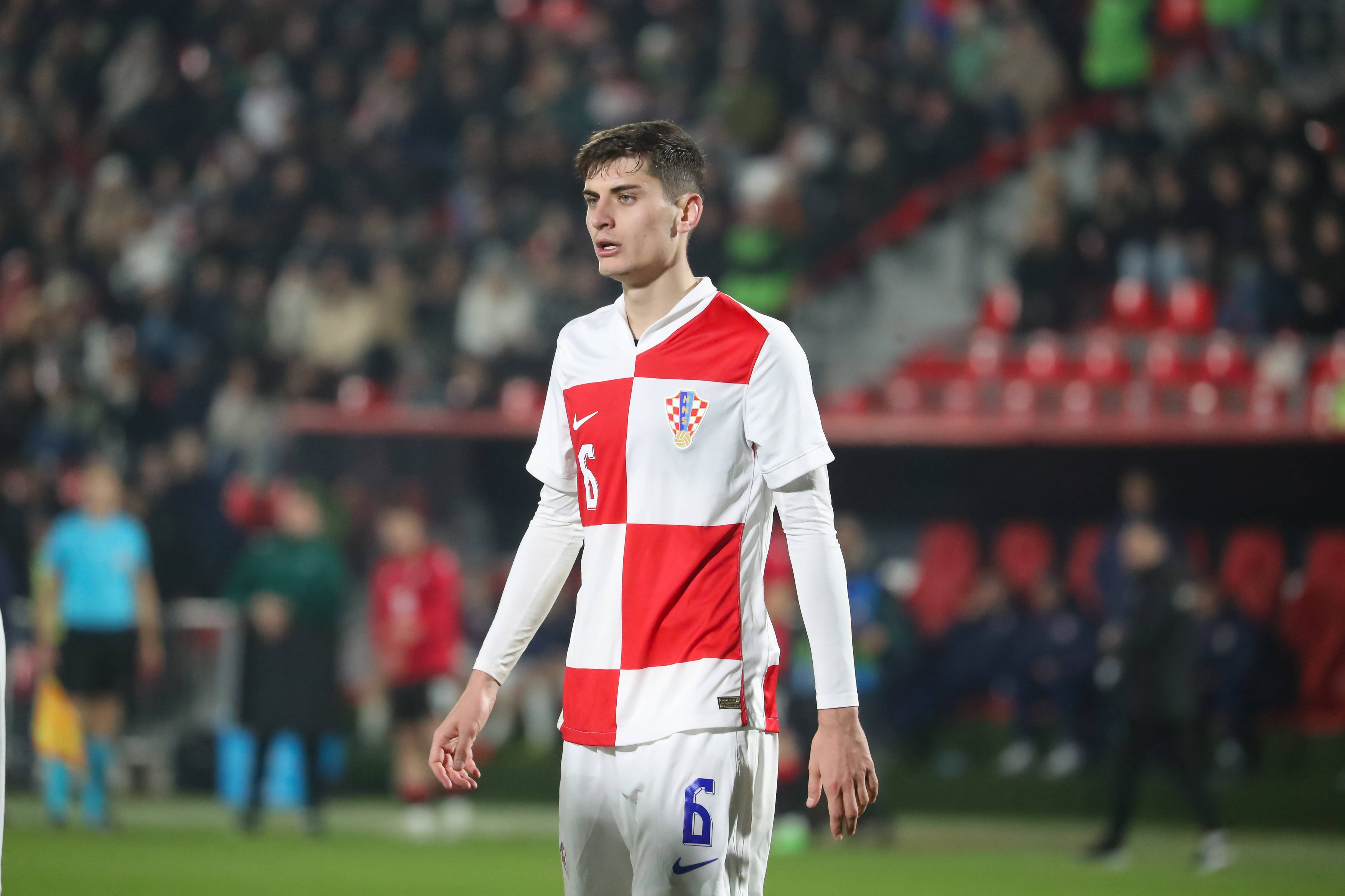 Veldin Hodza of Croatia during the 2025 UEFA European Under-21 Championship qualifying match between Georgia and Croatia