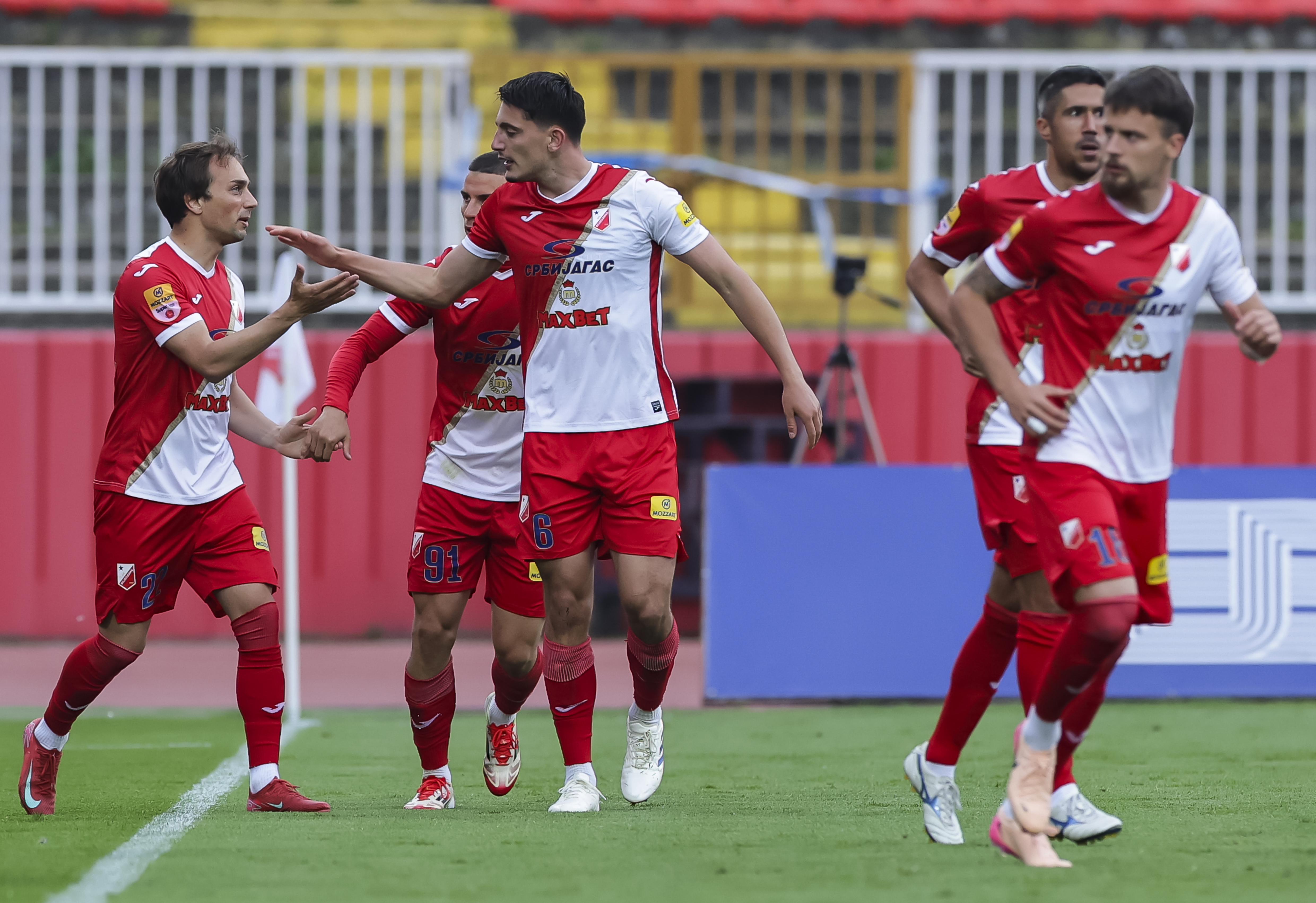 during the Kup Srbije 2024/2025 Semi final, polufinale match between Vojvodina and TSC Backa Topola at stadium Karadjordje on May 07, 2025 in Novi Sad, Serbia. (Photo by Srdjan Stevanovic/Starsport.rs ©)