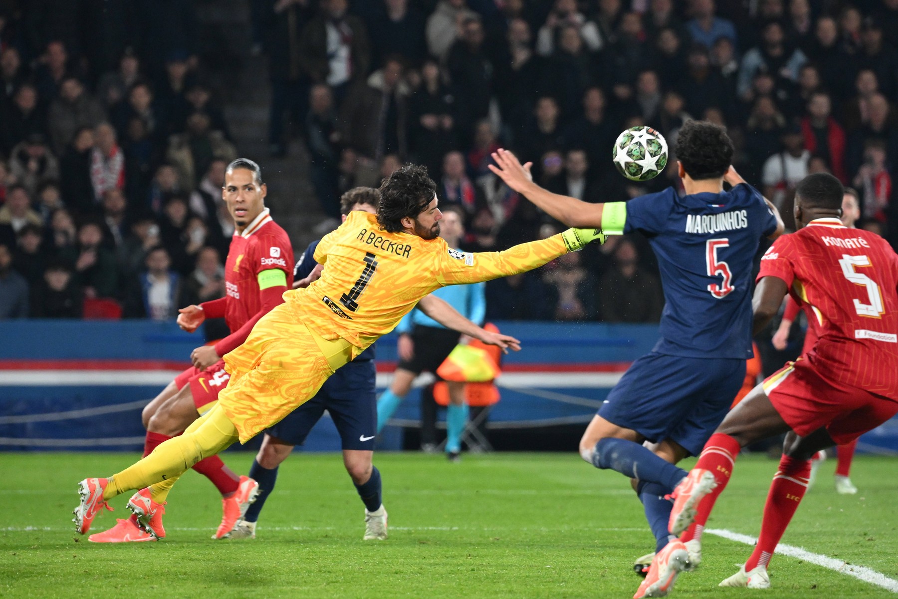 UEFA Champions League Football Match PSG LIverpool - Round of 16