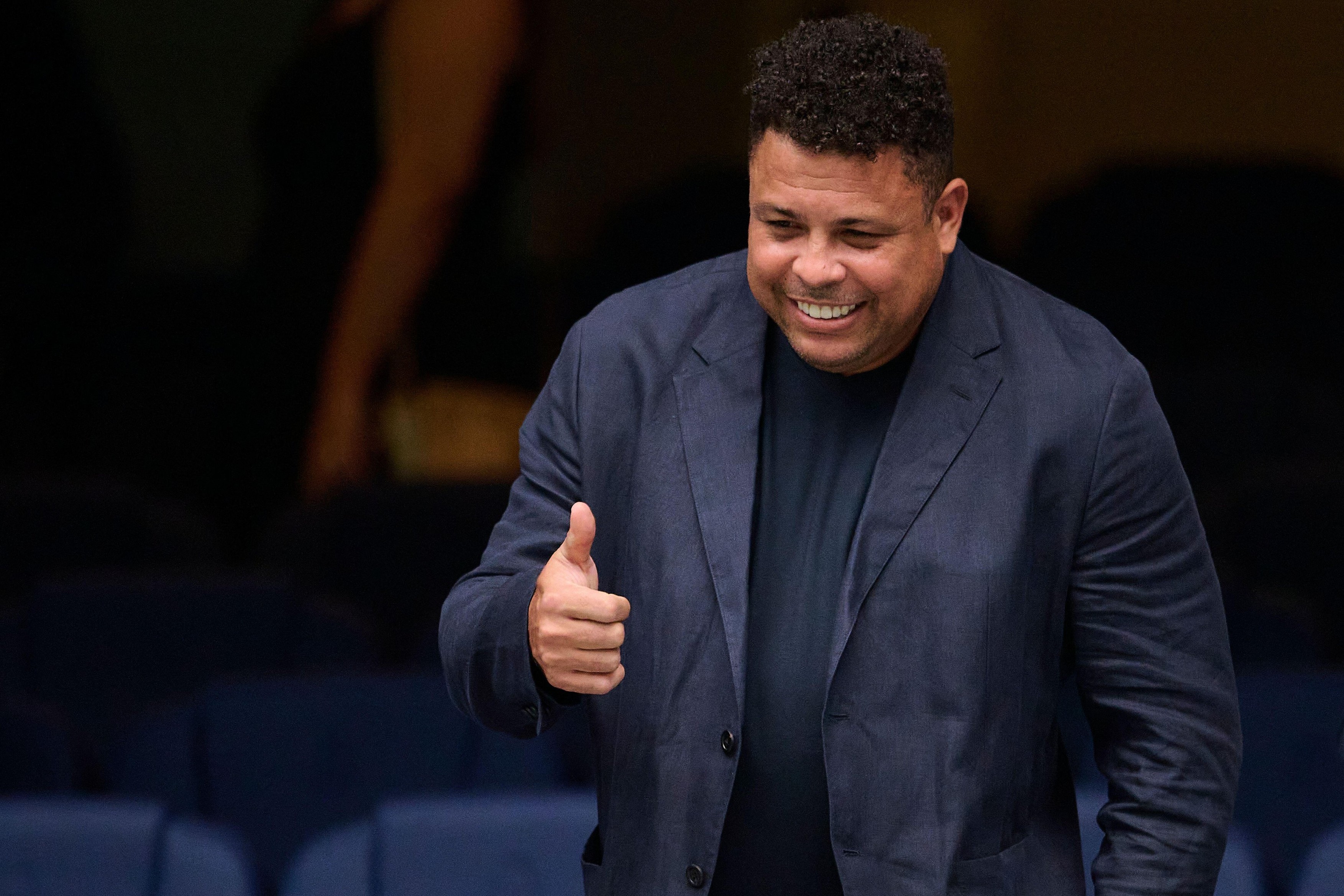 Madrid, Spain. 26th Aug, 2024. MADRID, SPAIN - AUGUST 26: Ronaldo Luis Nazario da Lima Owner of Real Valladolid CF looks on prior the LaLiga EA Sports match between Real Madrid and Real Valladolid at Santiago Bernabeu Stadium on August 25, 2024 in Madrid,